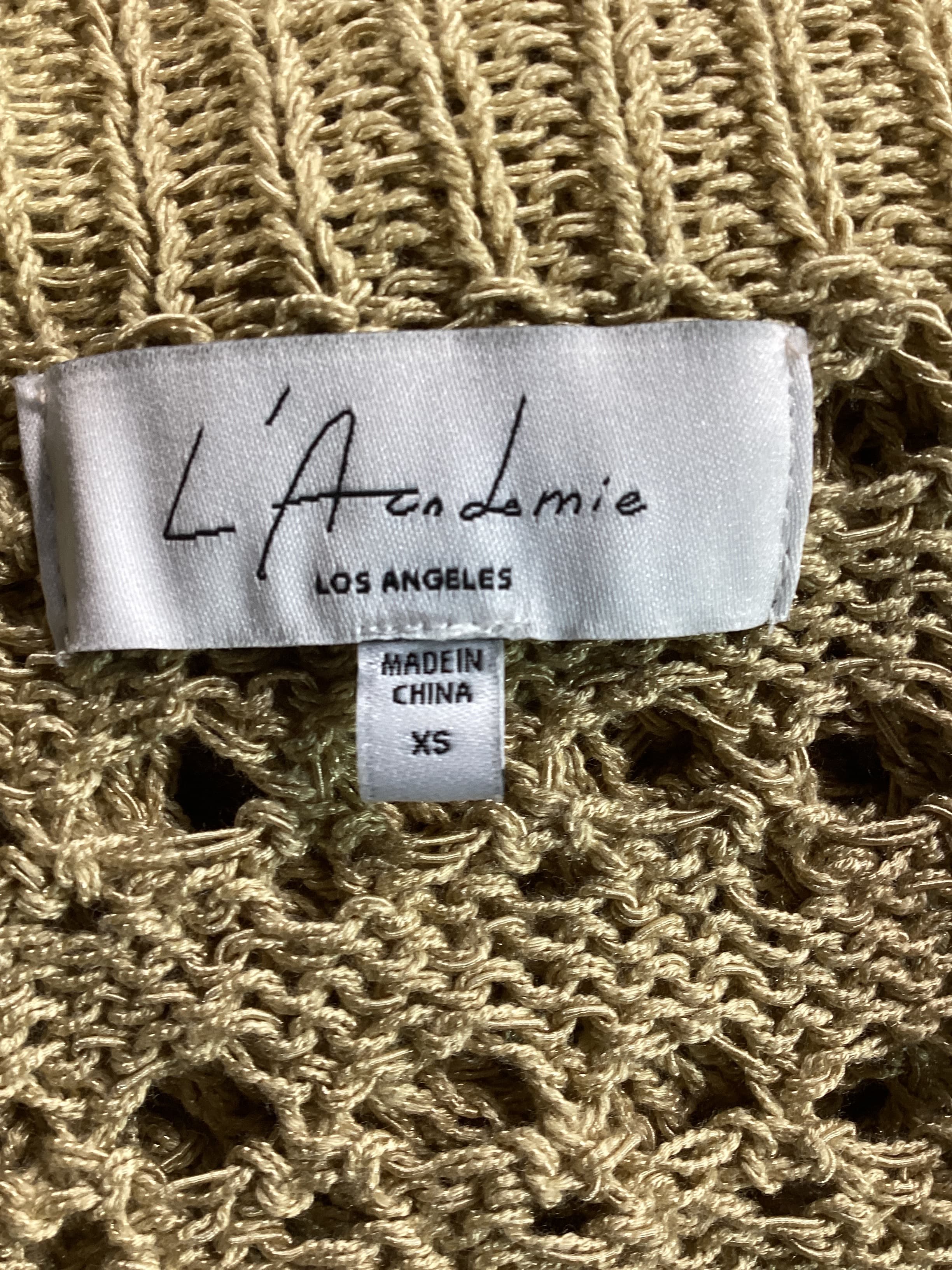 Jalisa Open Stitch Sweater In Tan - Image 3