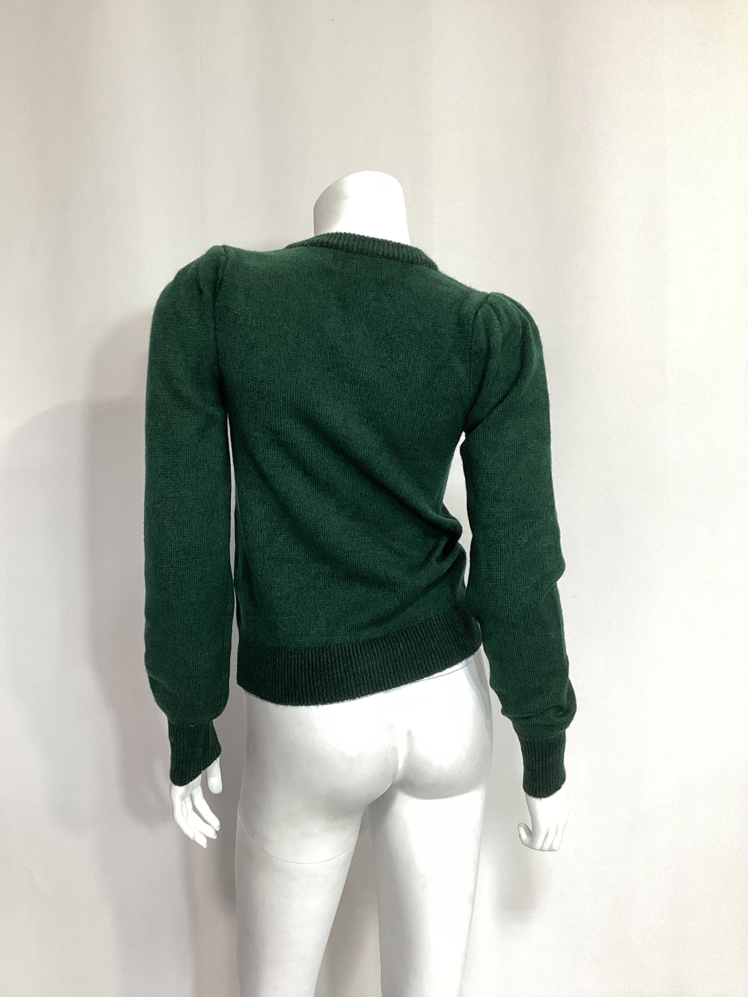 The Ashley Sweater In Emerald Green - Image 4
