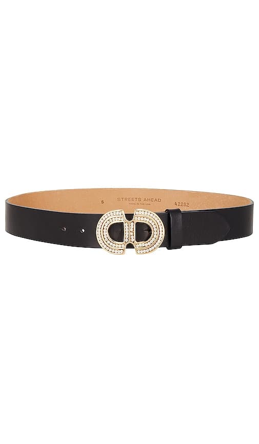 Amelia Belt In Black & Gold - Image 1
