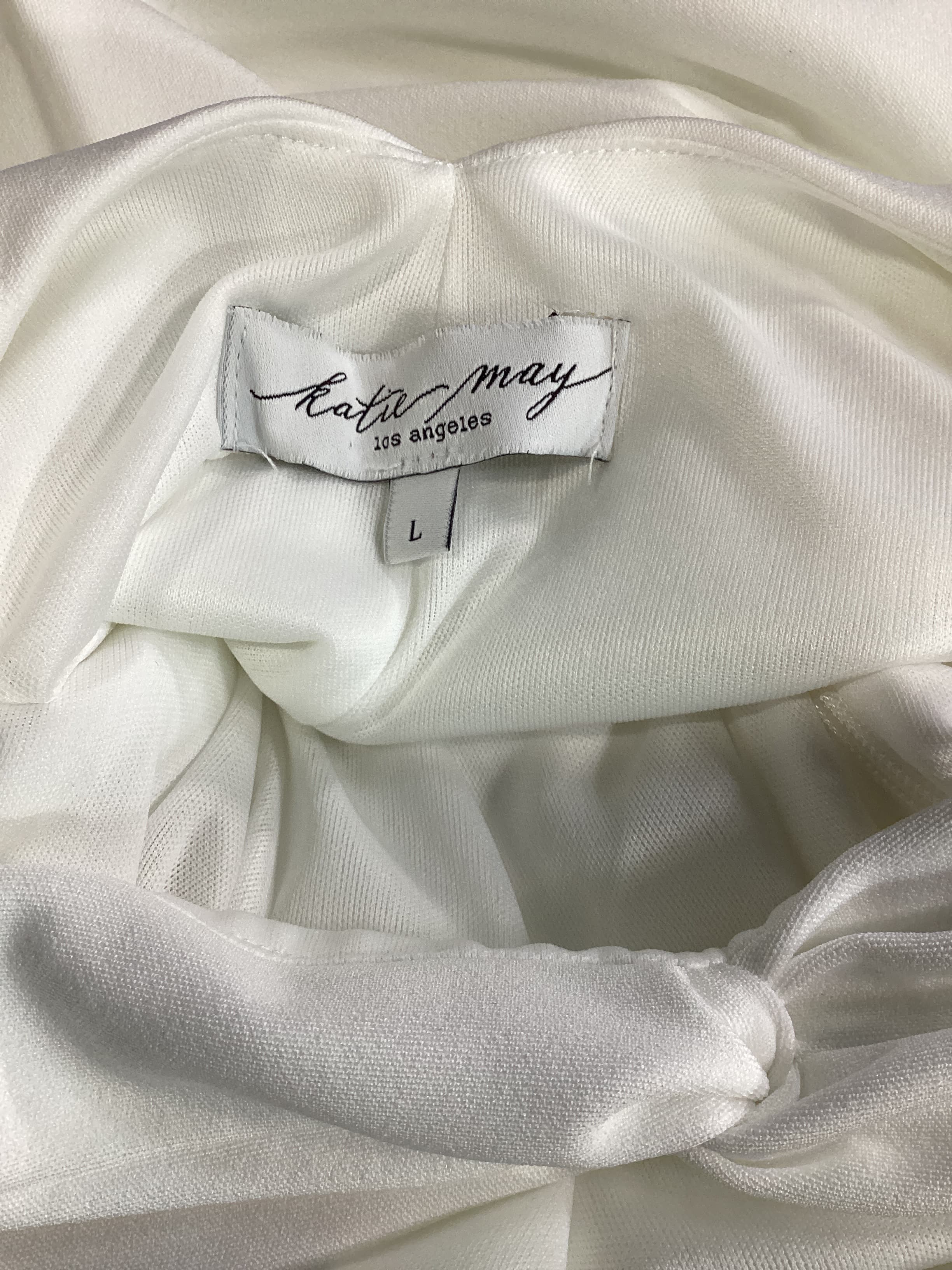 Ashun Dress In Ivory - Image 3