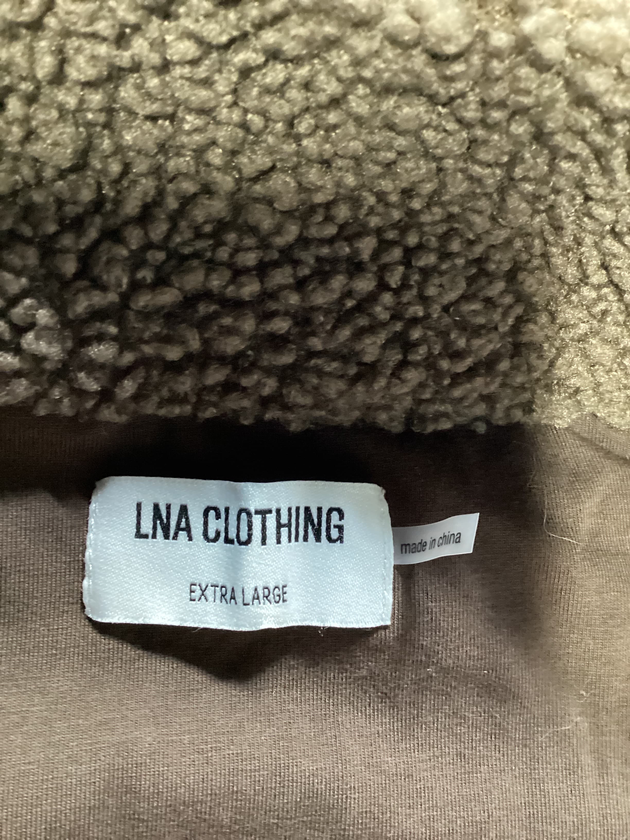 Sherpa Half Zip Pullover In Brown - Image 2