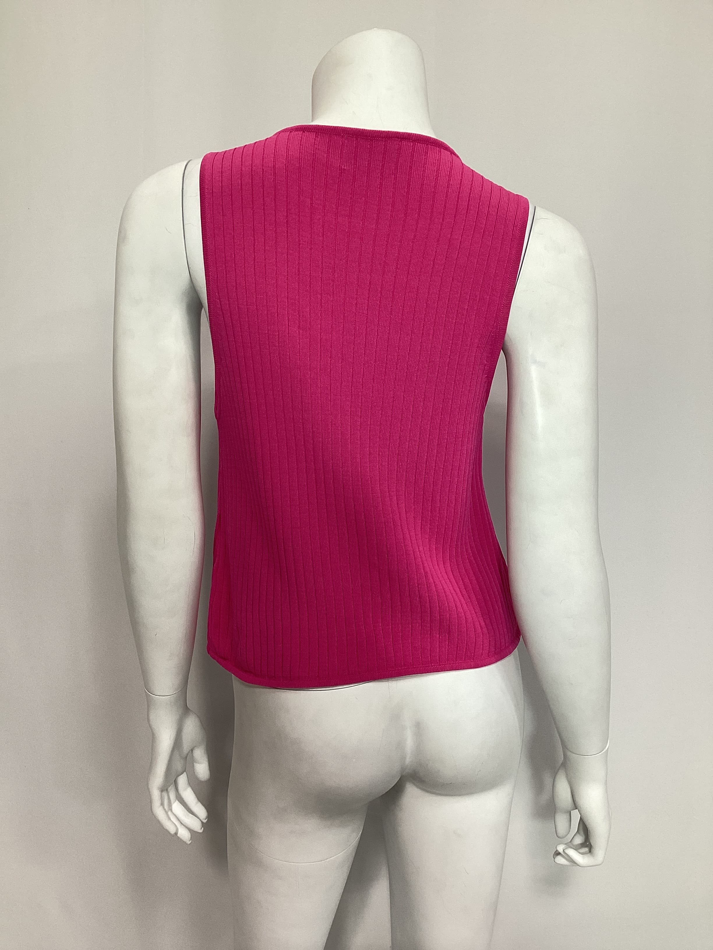 Time Out Tie Top In Pink Rib Knit - Image 2