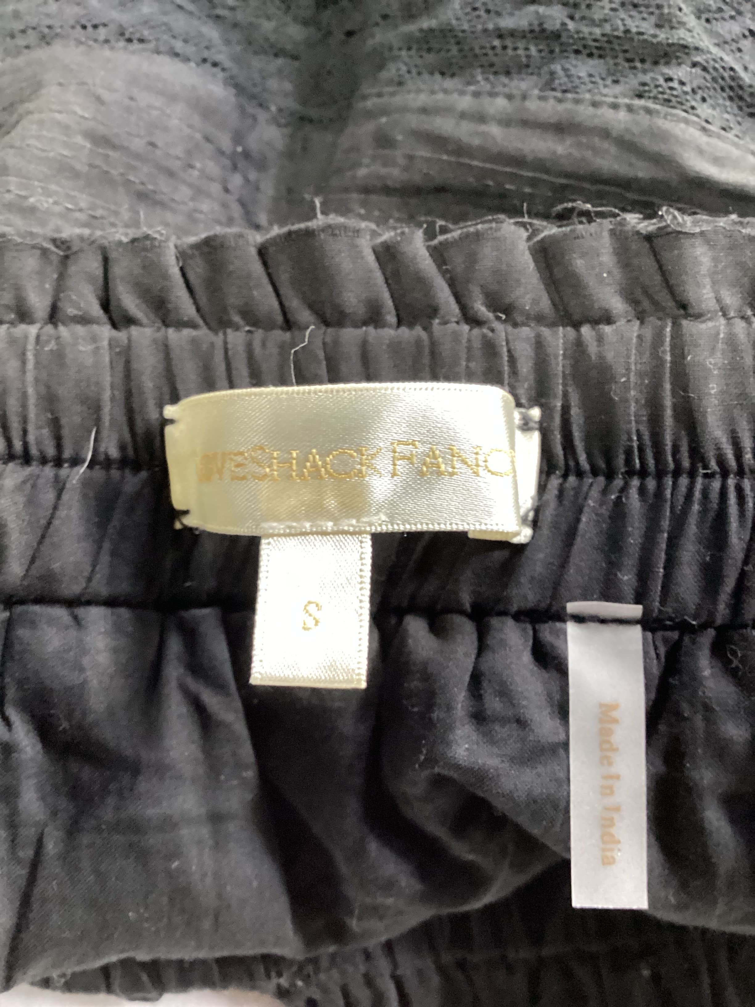Ruffle Mini Skirt In Black - Image 4