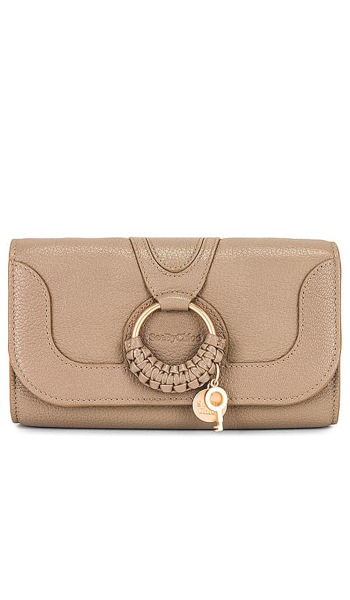 See By Chloe Hana Wallet On A Chain In Motty Grey - Image 1