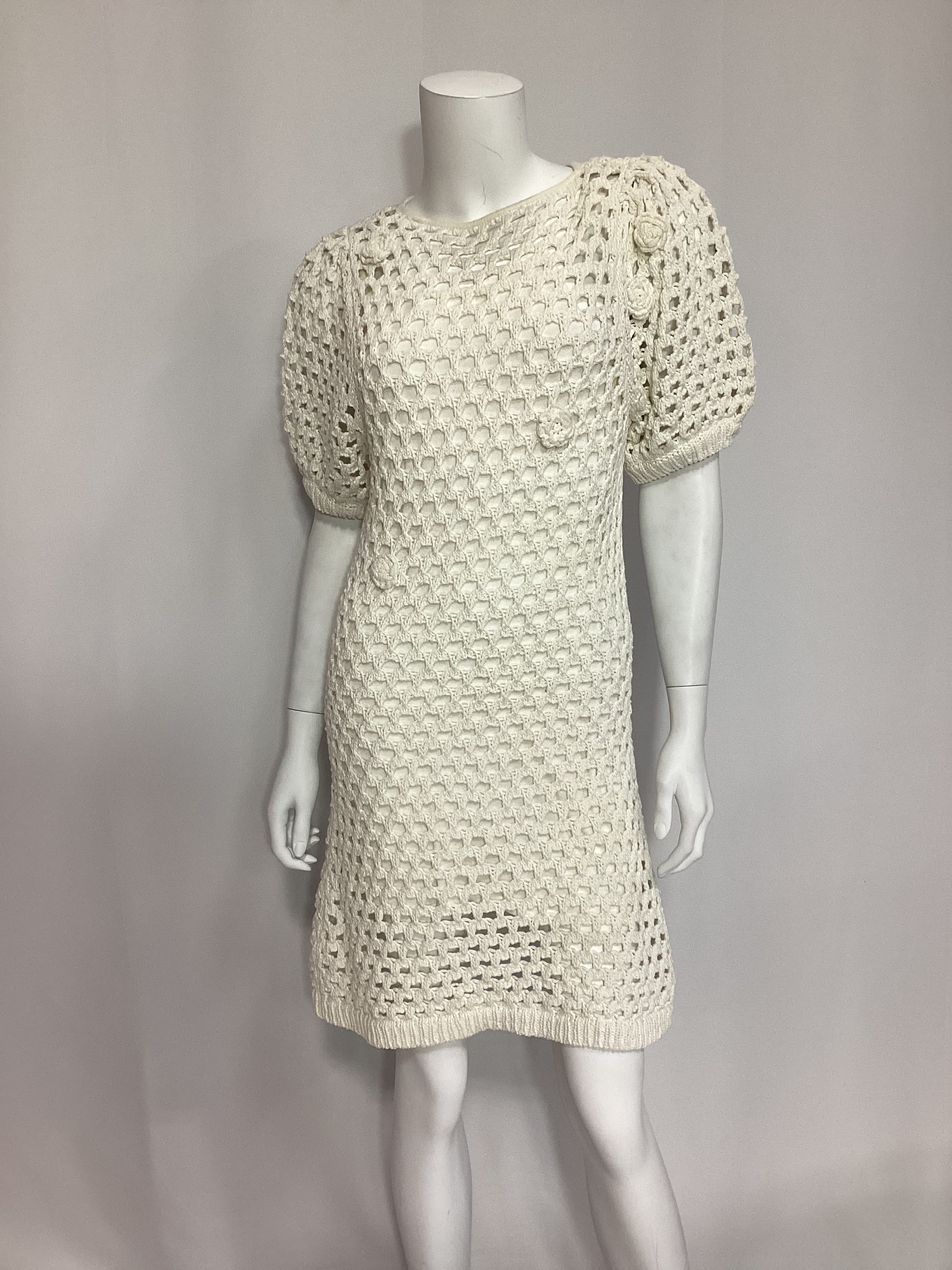 Crochet Mini Dress - Image 3