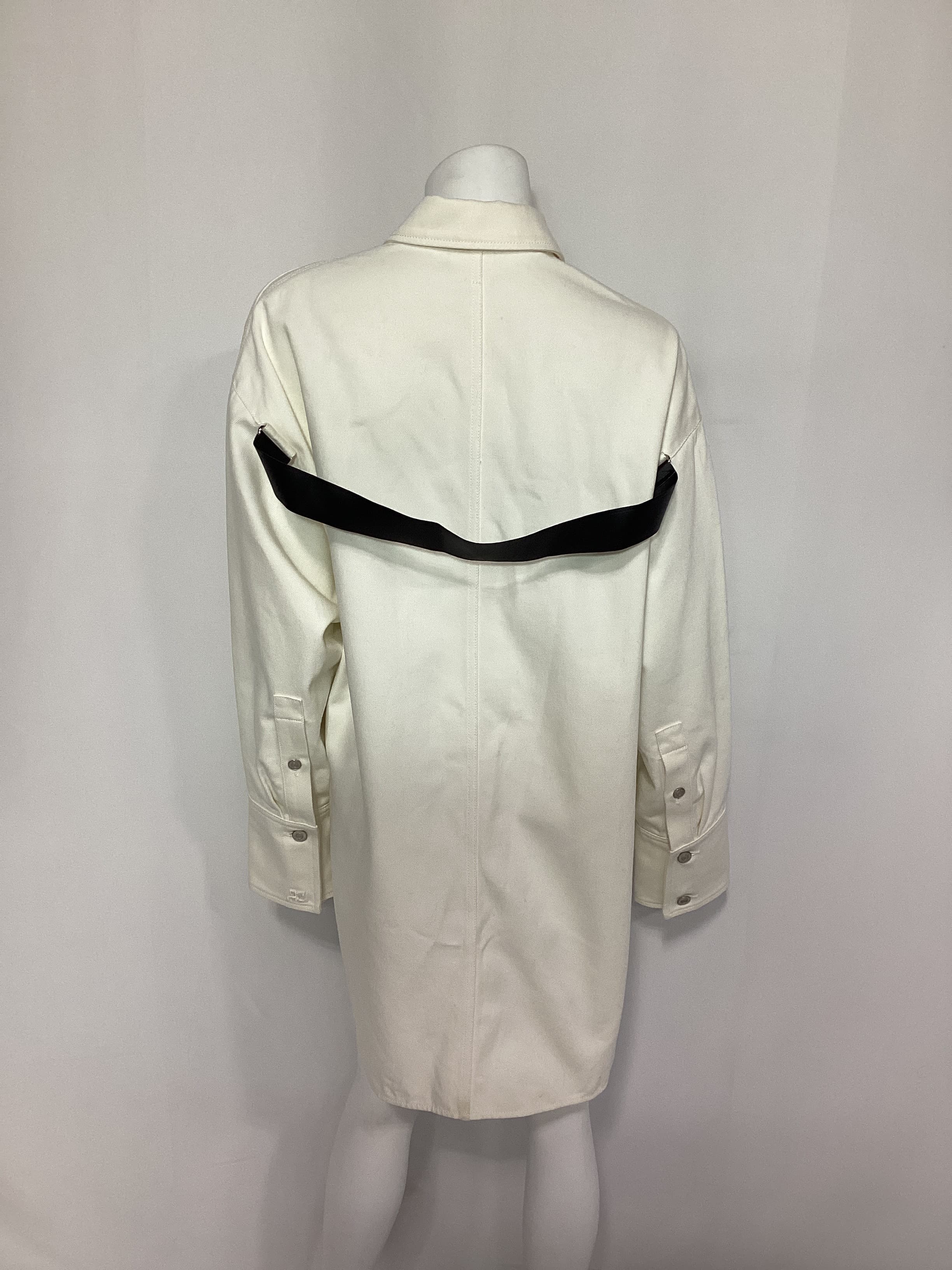 Mega Size Cotton-Blend Denim Shirt - Image 3