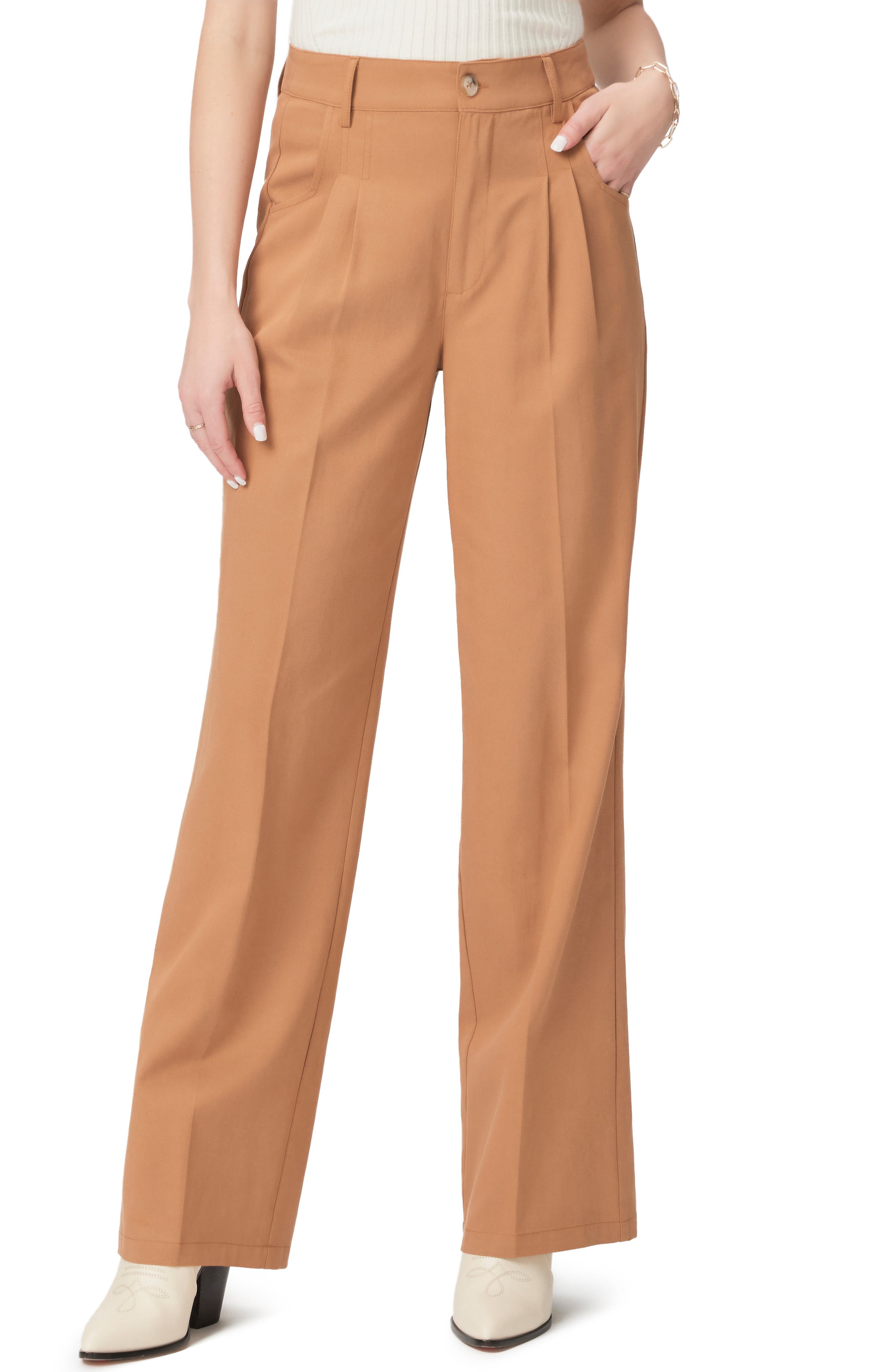 Merano Pleated Straight Leg Pants - Image 1