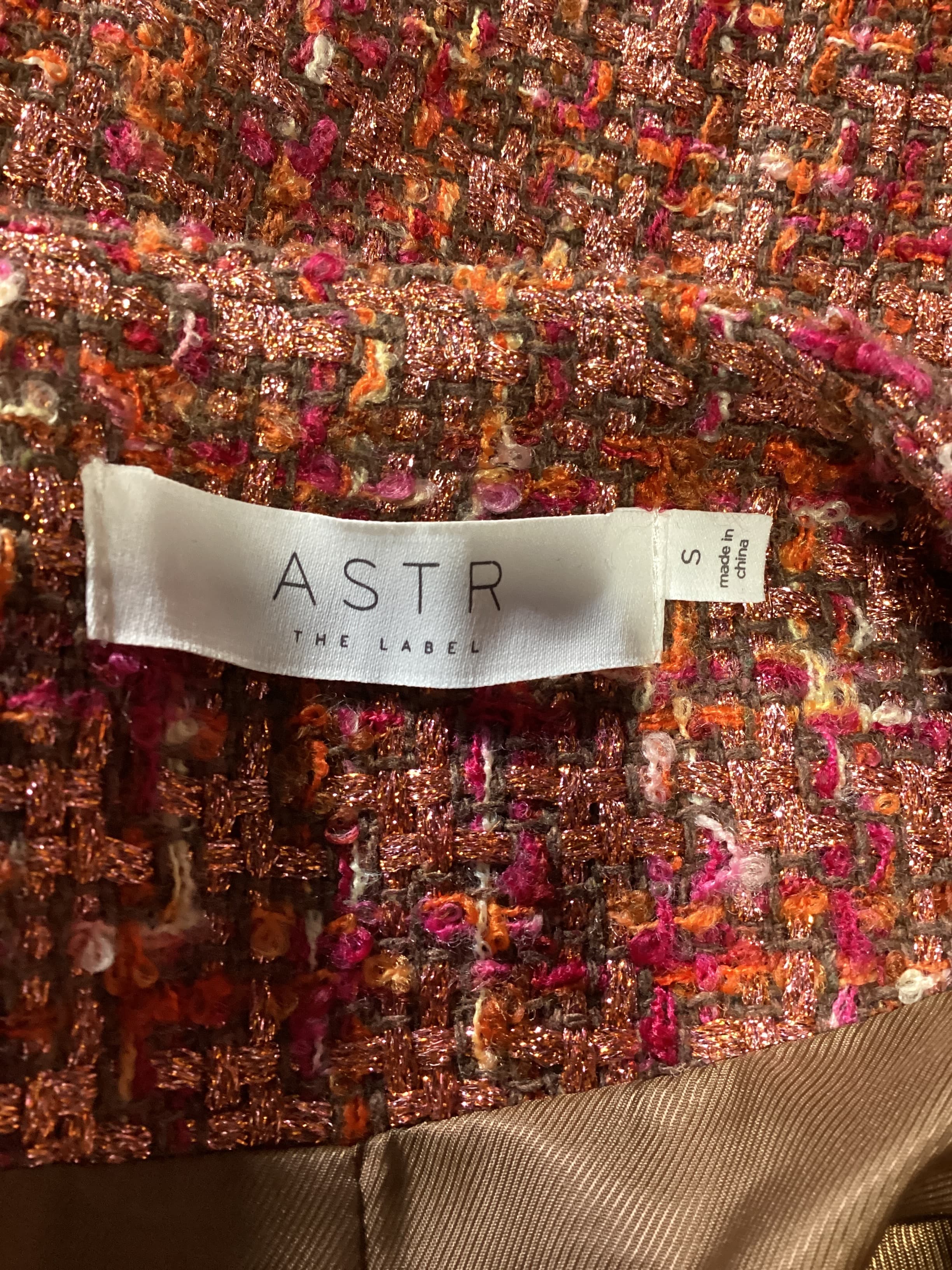 Milena Jacket In Orange Brown - Image 2