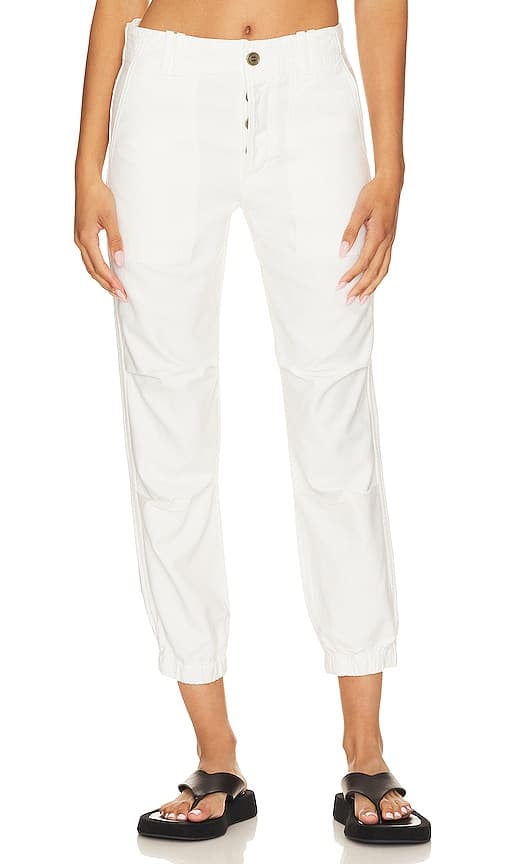 Agni Utility Pant In Soft White - Image 1
