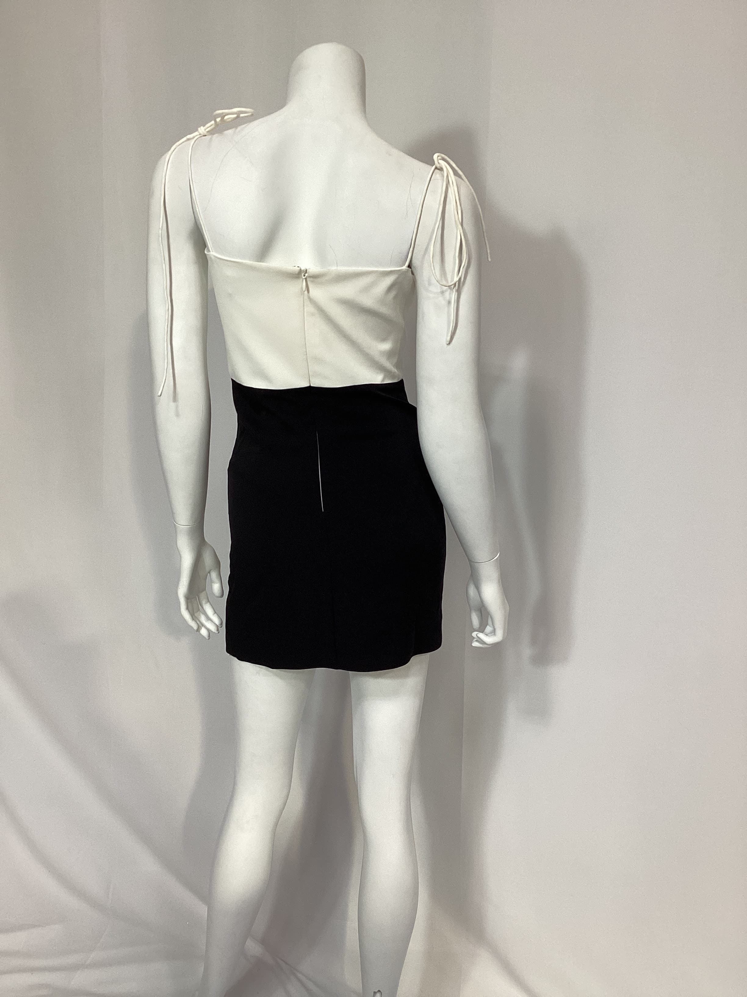 Avani Dress In Ivory & Black - Image 2