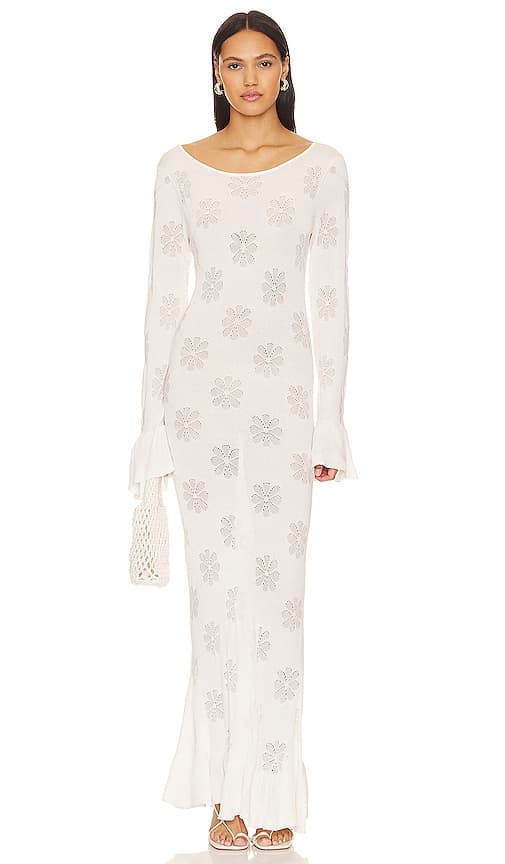 Rafaella Dress In Venetian White - Image 1