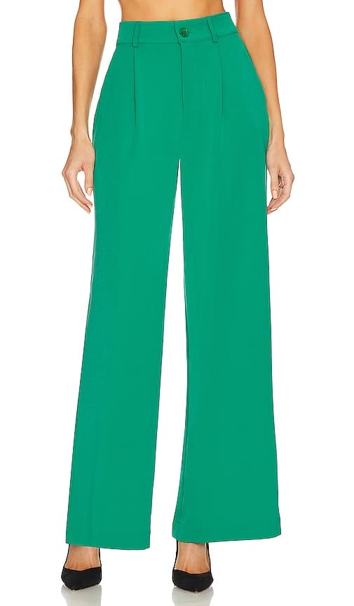 Jolie Suiting Pant In Evergreen - Image 1