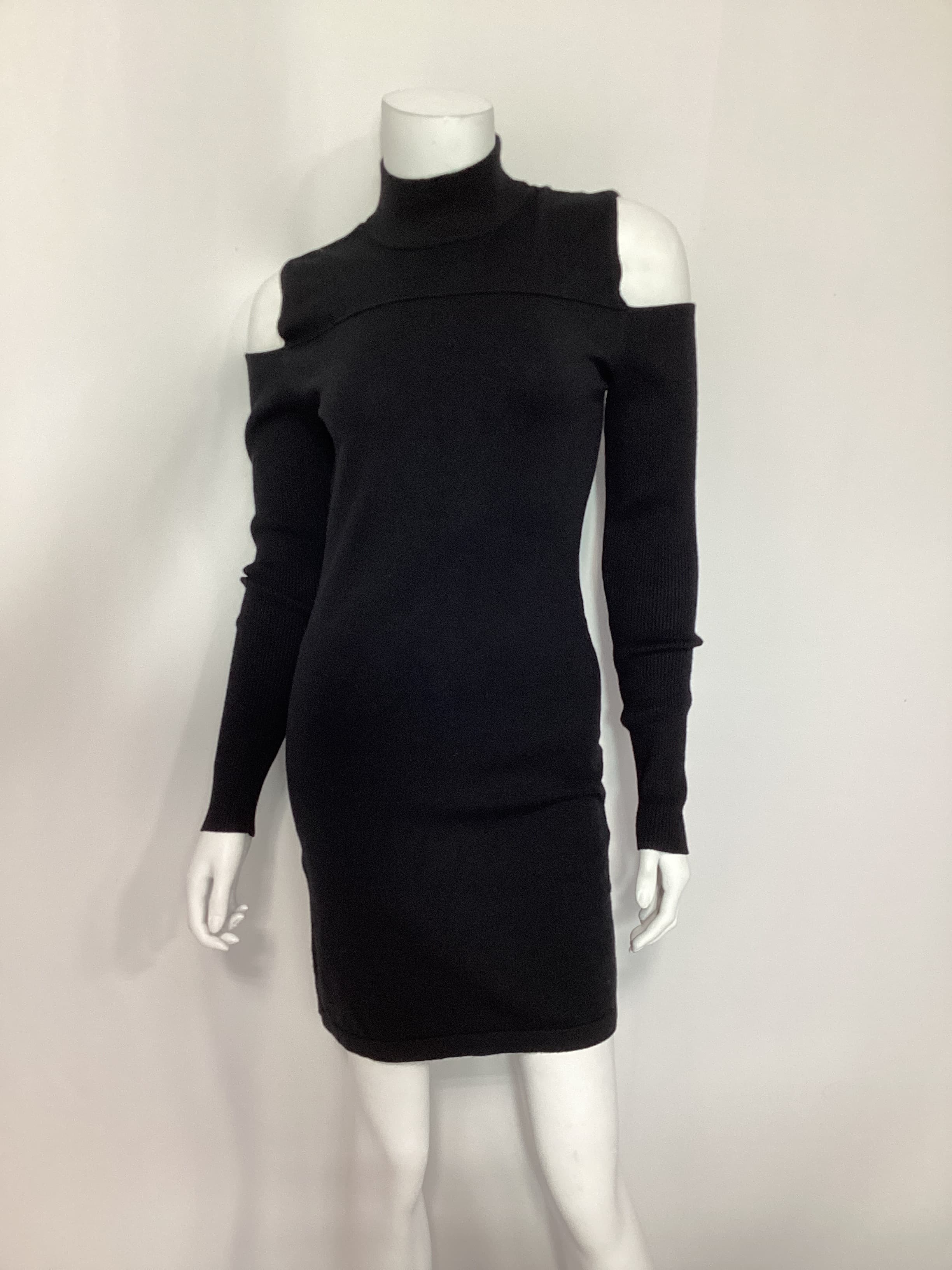 Taylor Sweater Dress In Black - Image 3
