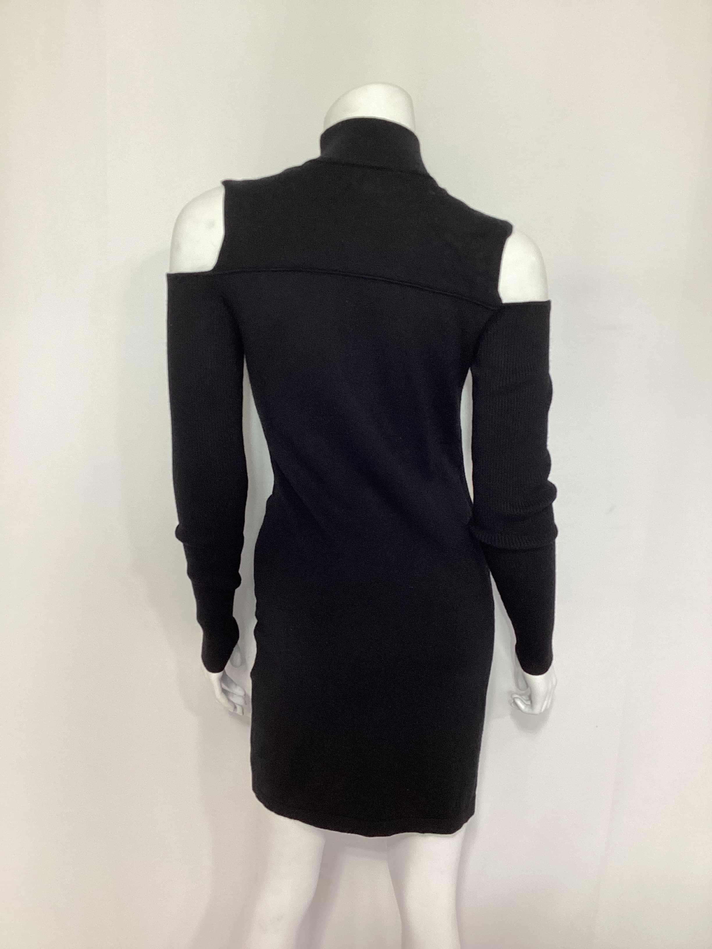 Taylor Sweater Dress In Black - Image 4