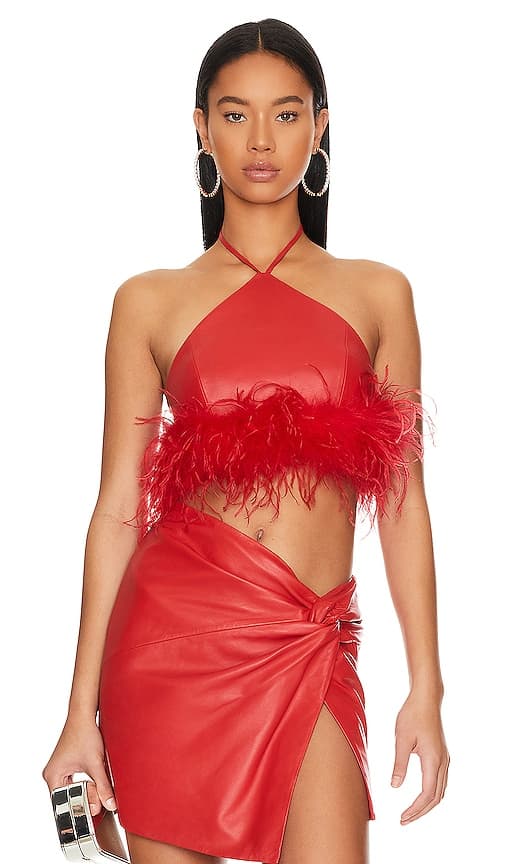 Aissa Top In Hibiscus - Image 1