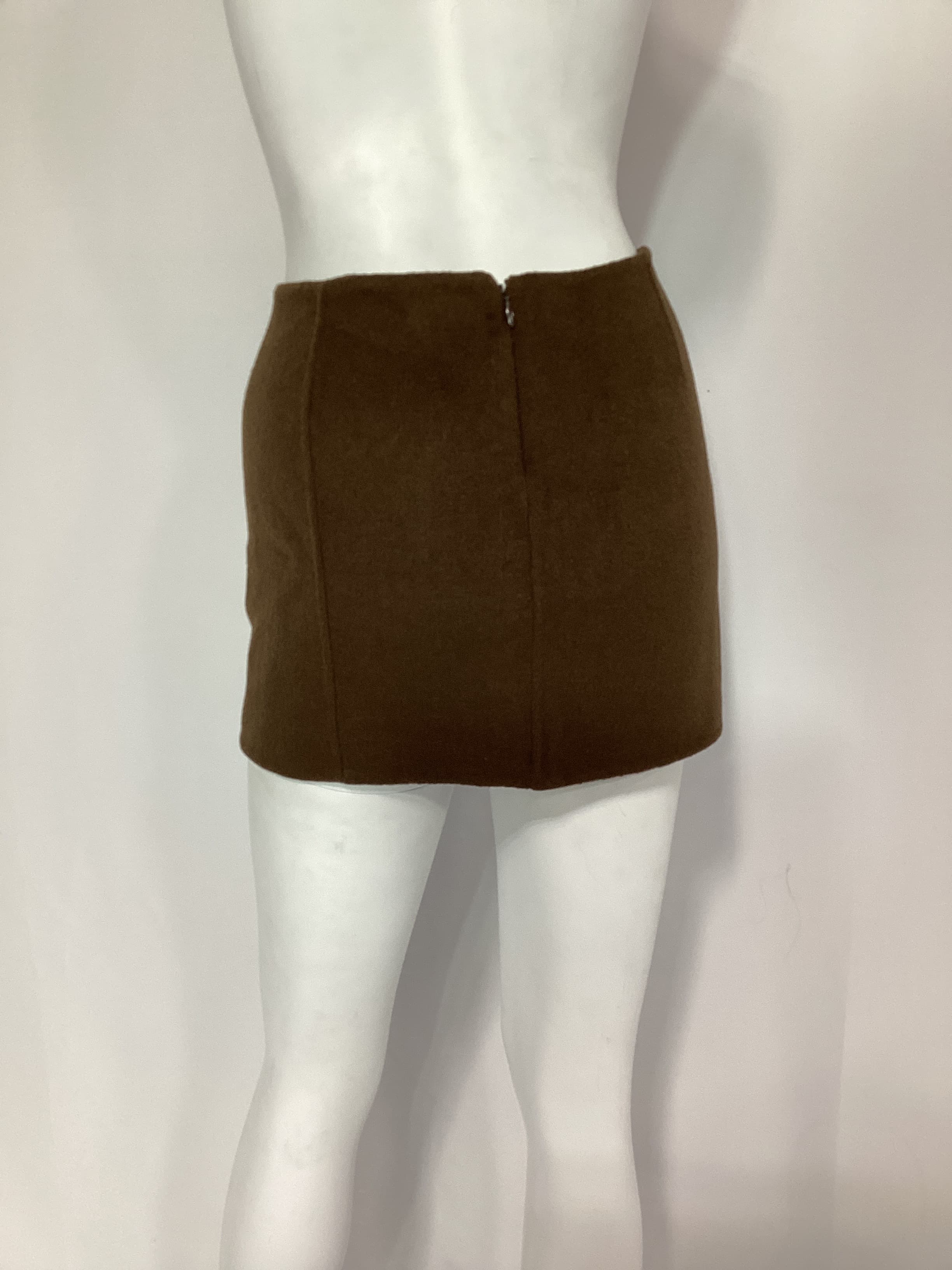 Giah Mini Skirt In Chocolate Brown - Image 3