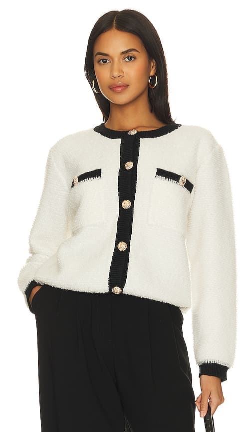 Bon Sweater In Ivory & Black - Image 1