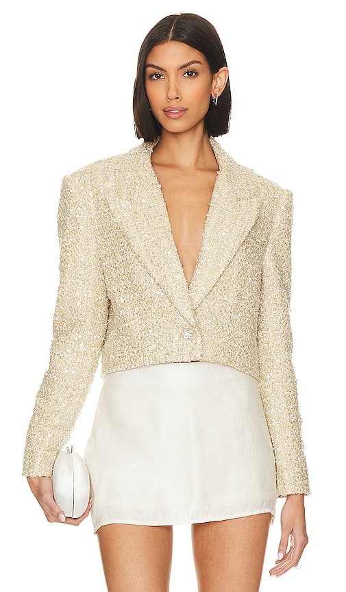 Pearl Jacket In Ivory - Image 1