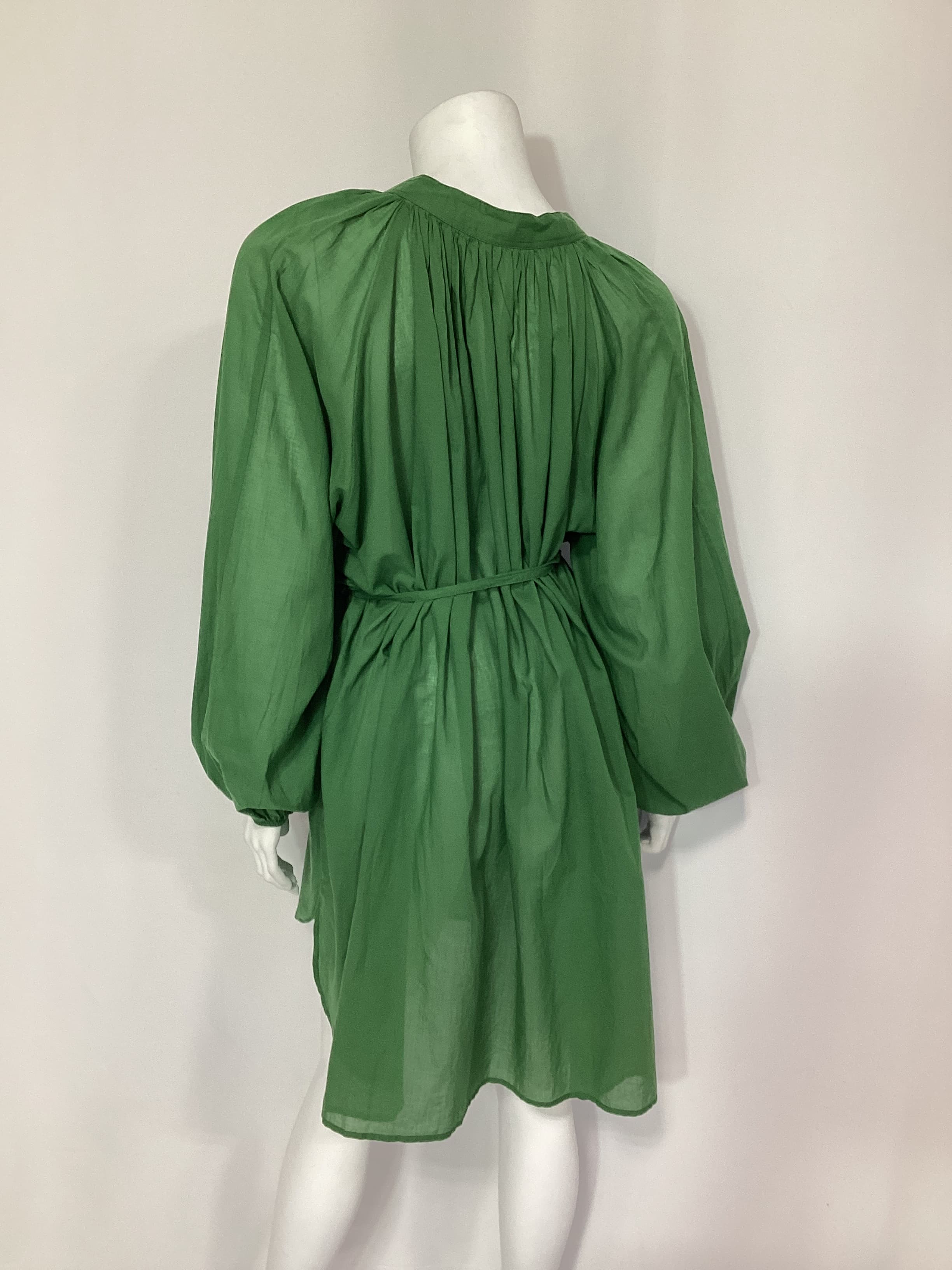 Lucita Smock Dress In Dark Green - Image 4