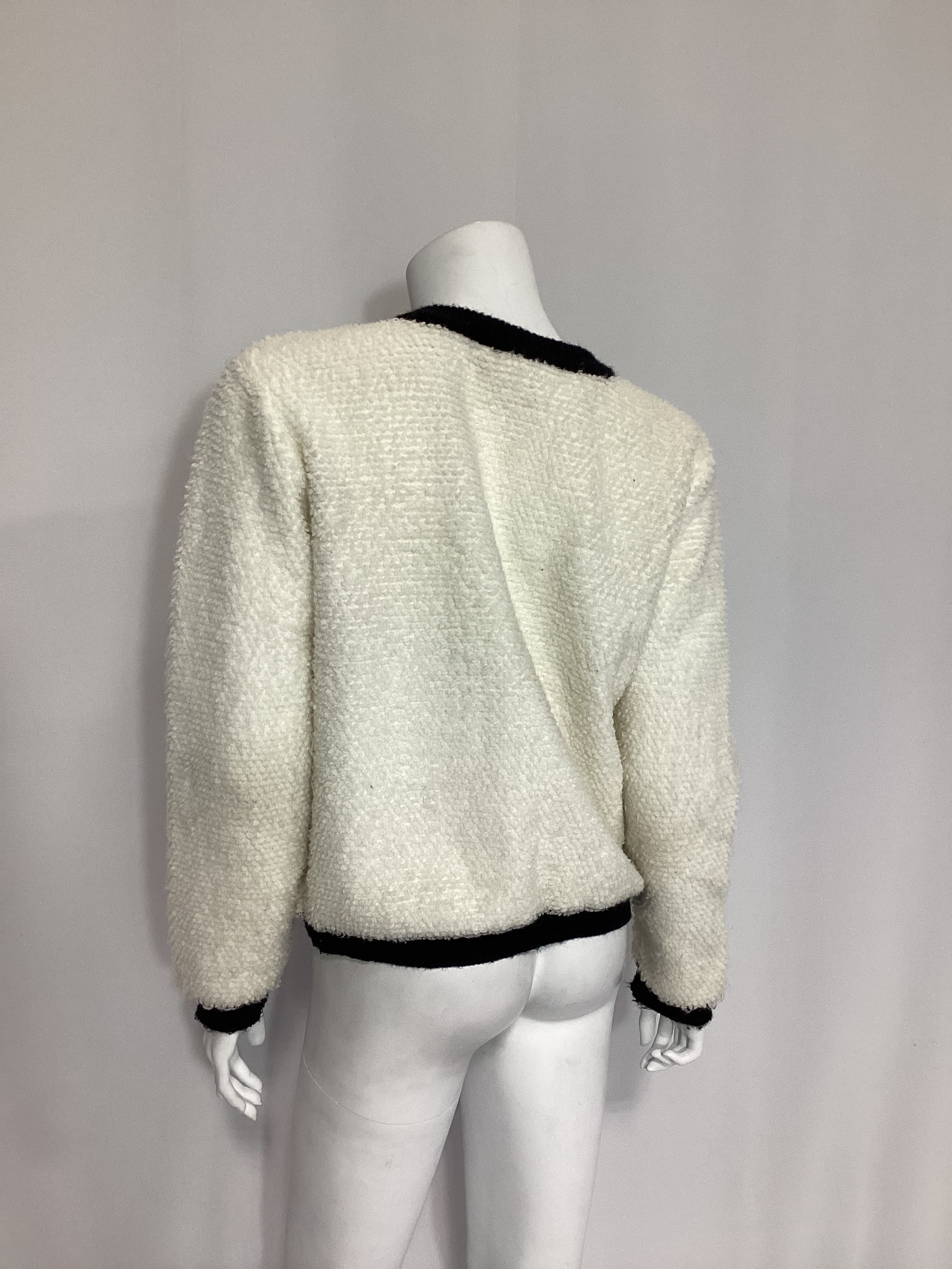 Bon Sweater In Ivory & Black - Image 4