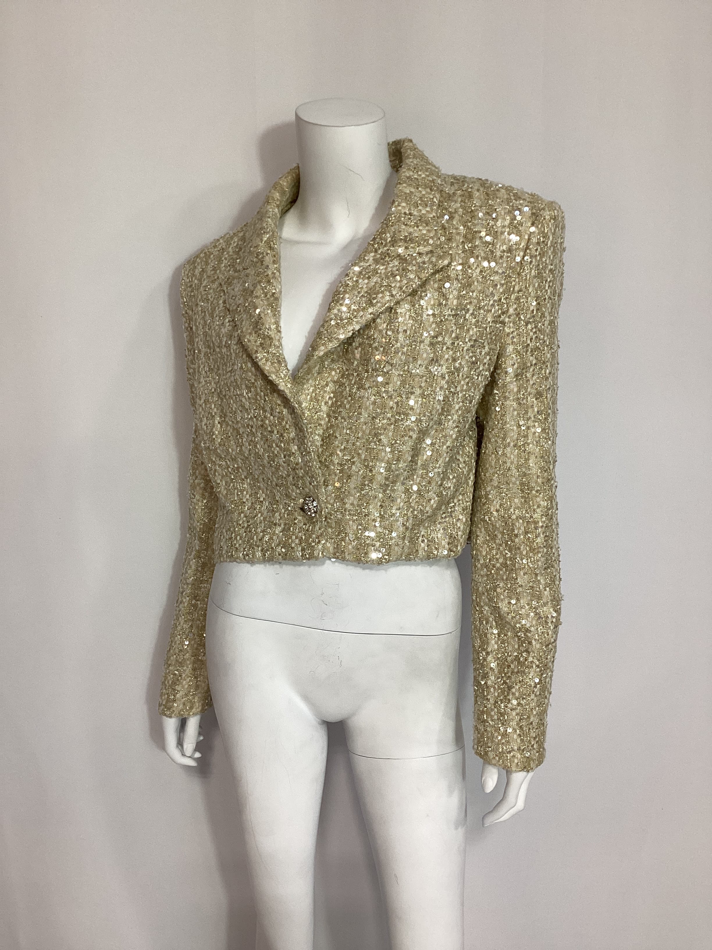 Pearl Jacket In Ivory - Image 4