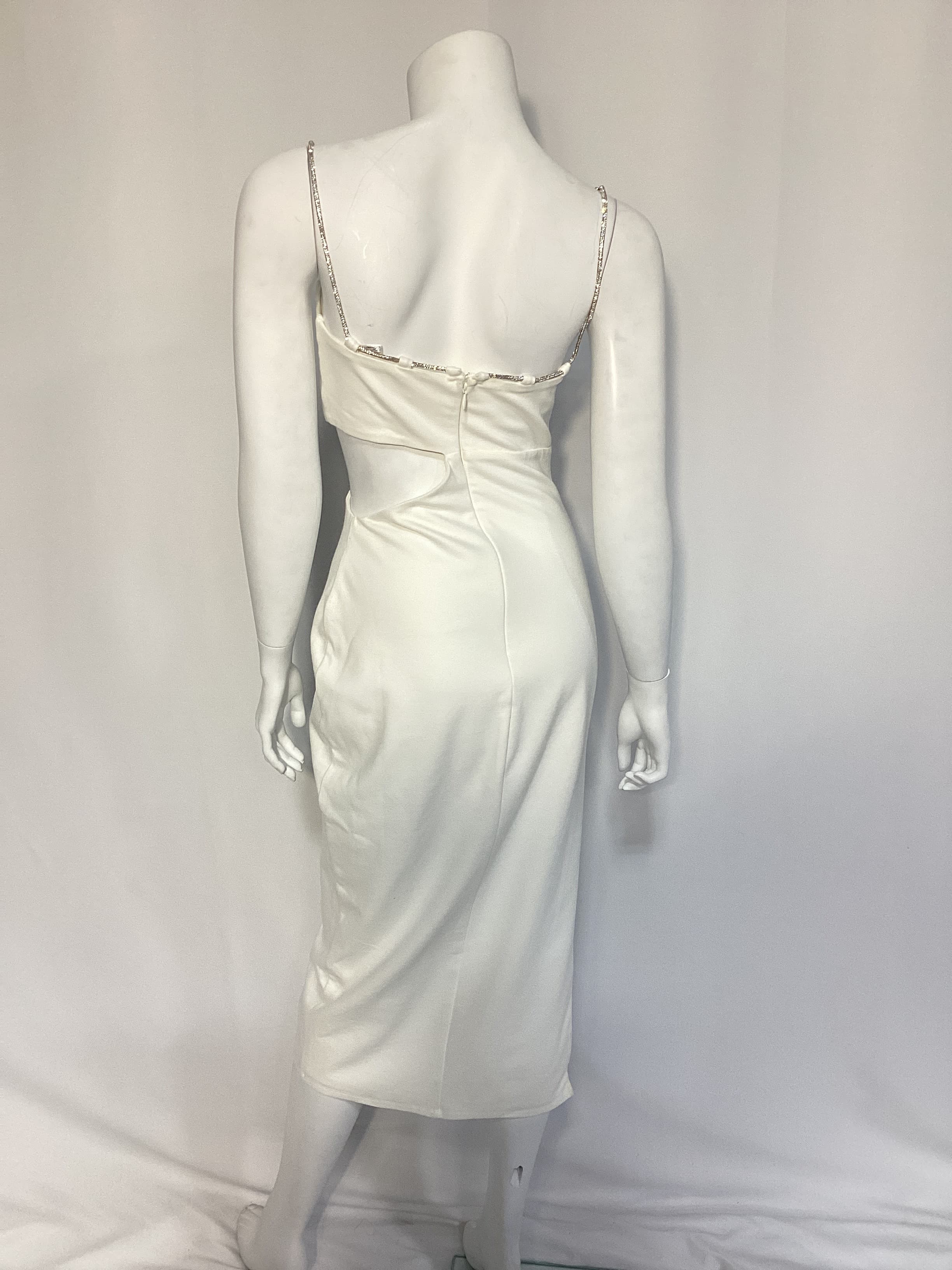 Charlotte Midi Dress In White - Image 3