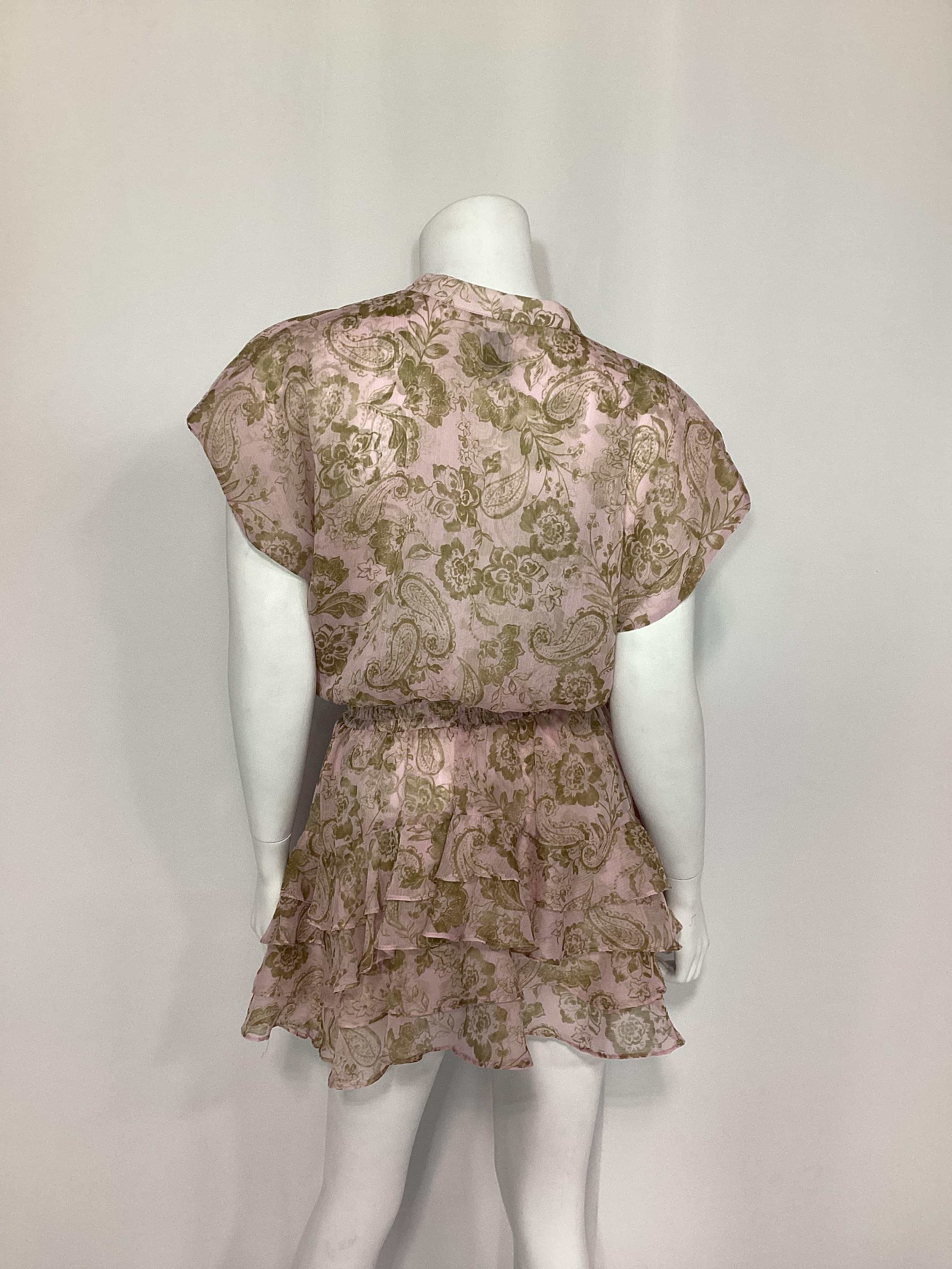 Evie Dress In Rose Paisley - Image 3