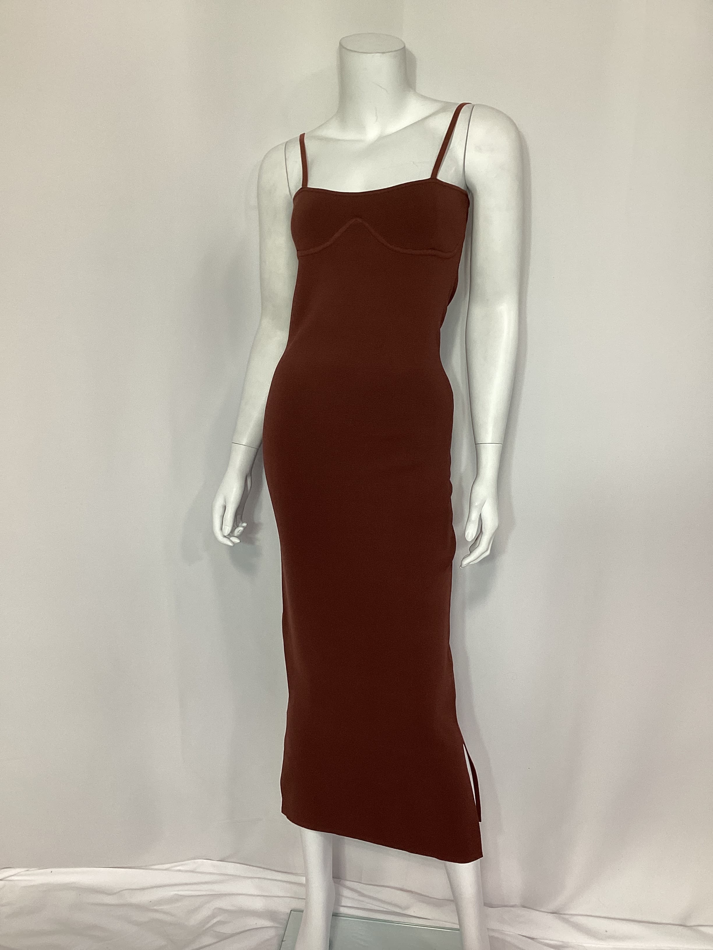 Nyoka Dress In Mahogany - Image 4