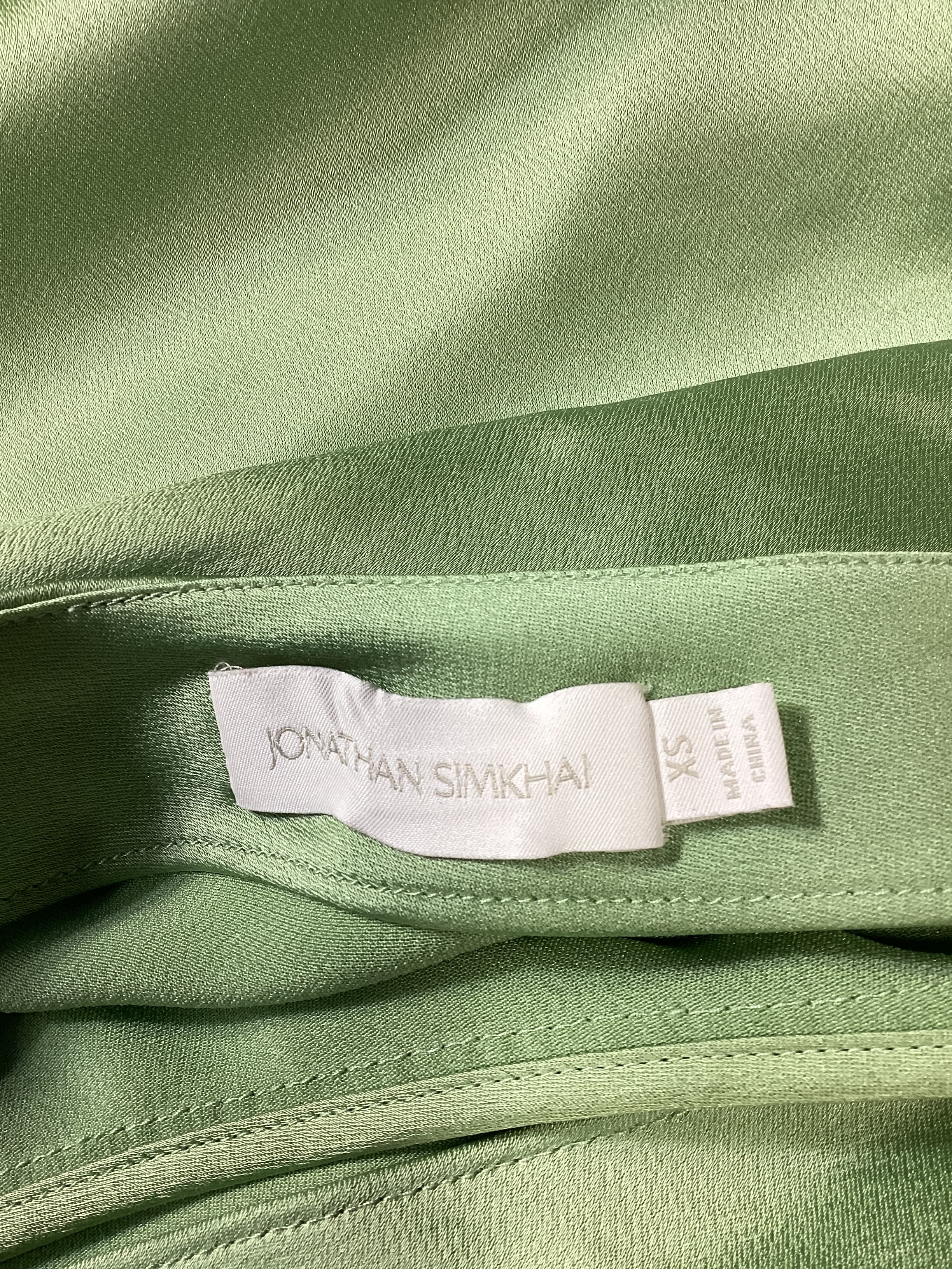Alice One Shoulder Top In Celery - Image 4