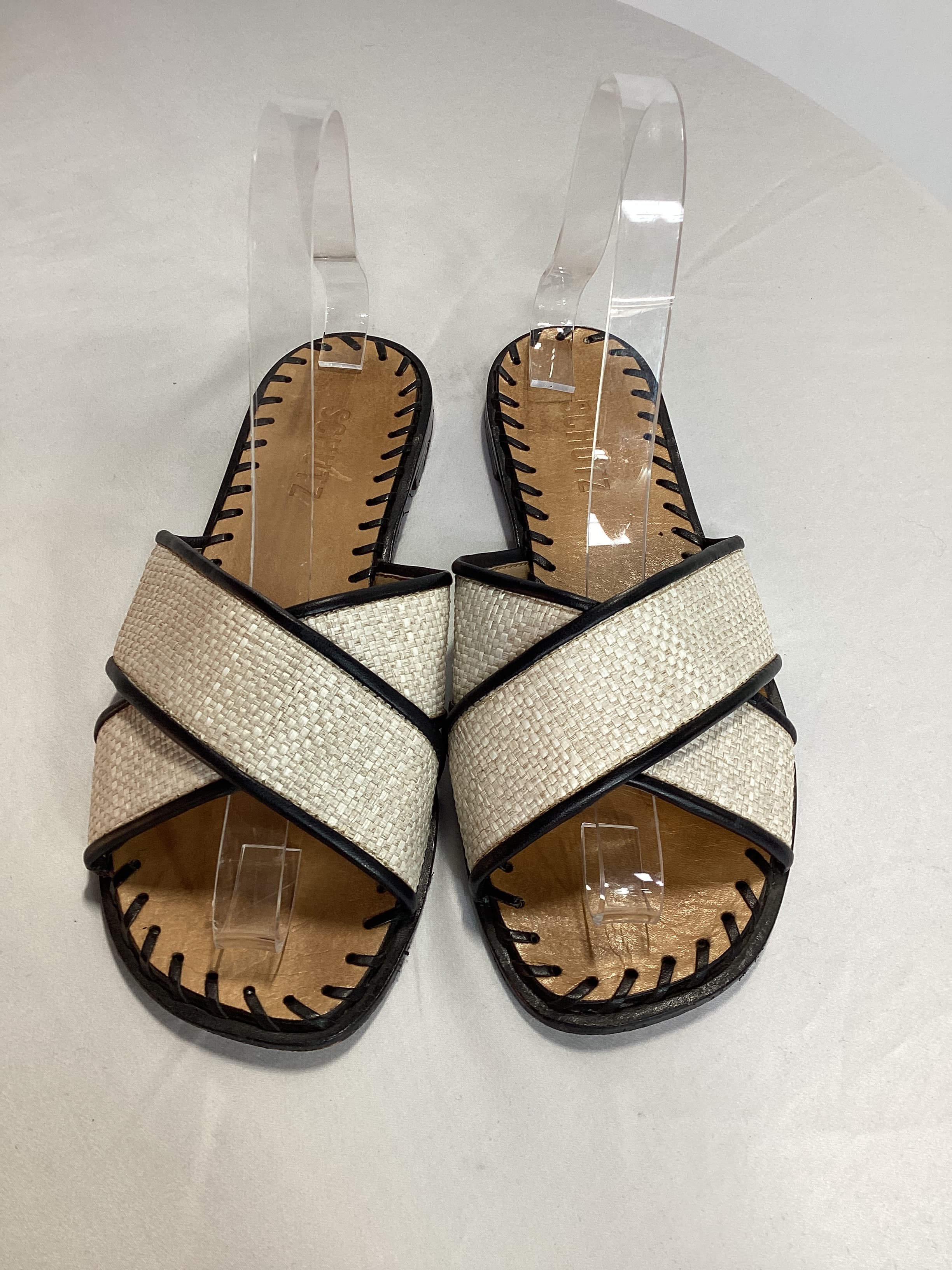 Alita Flat In Palha & Black - Image 2
