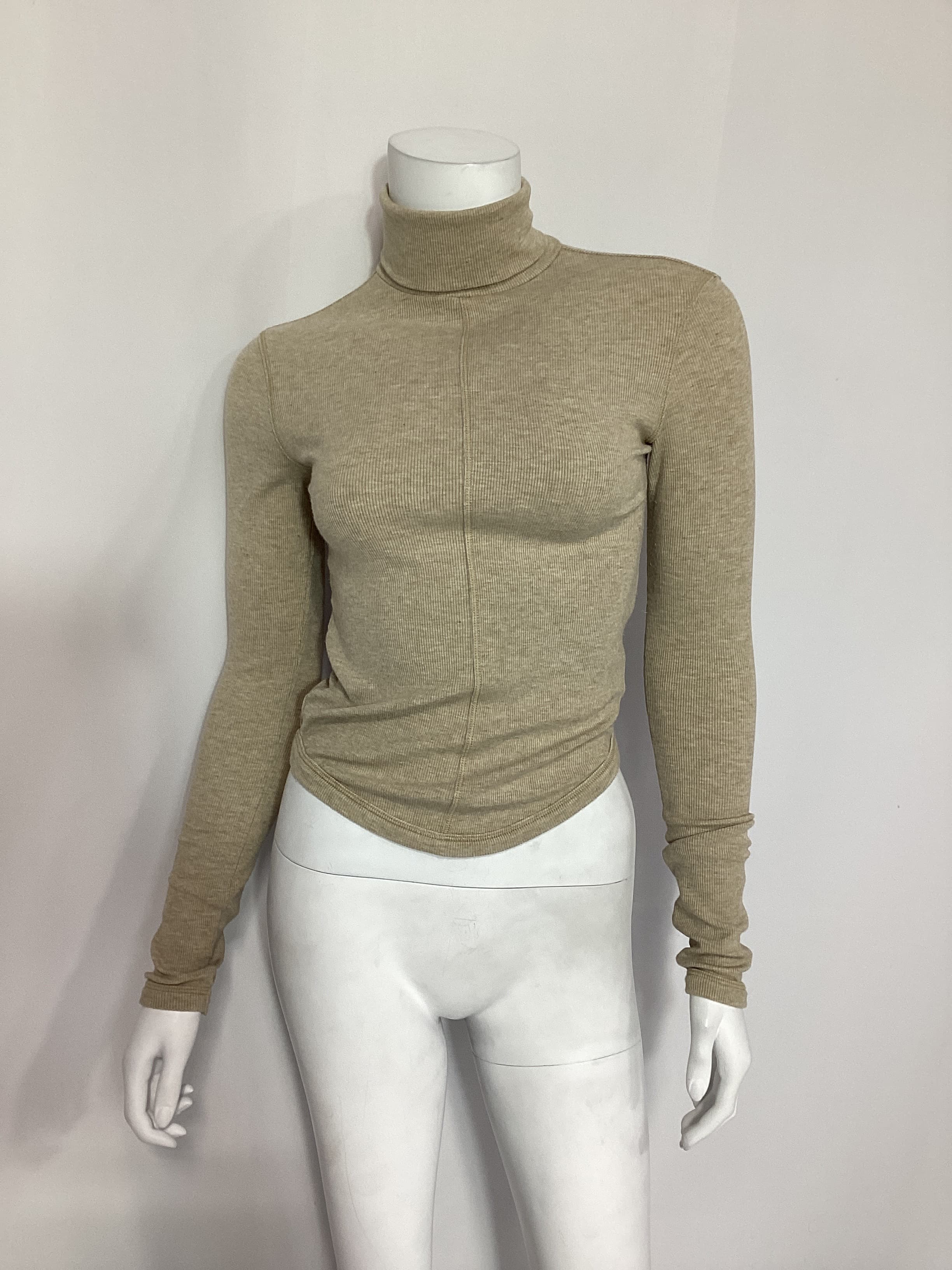 The Line By K Mads Turtleneck In Beige Melange - Image 2