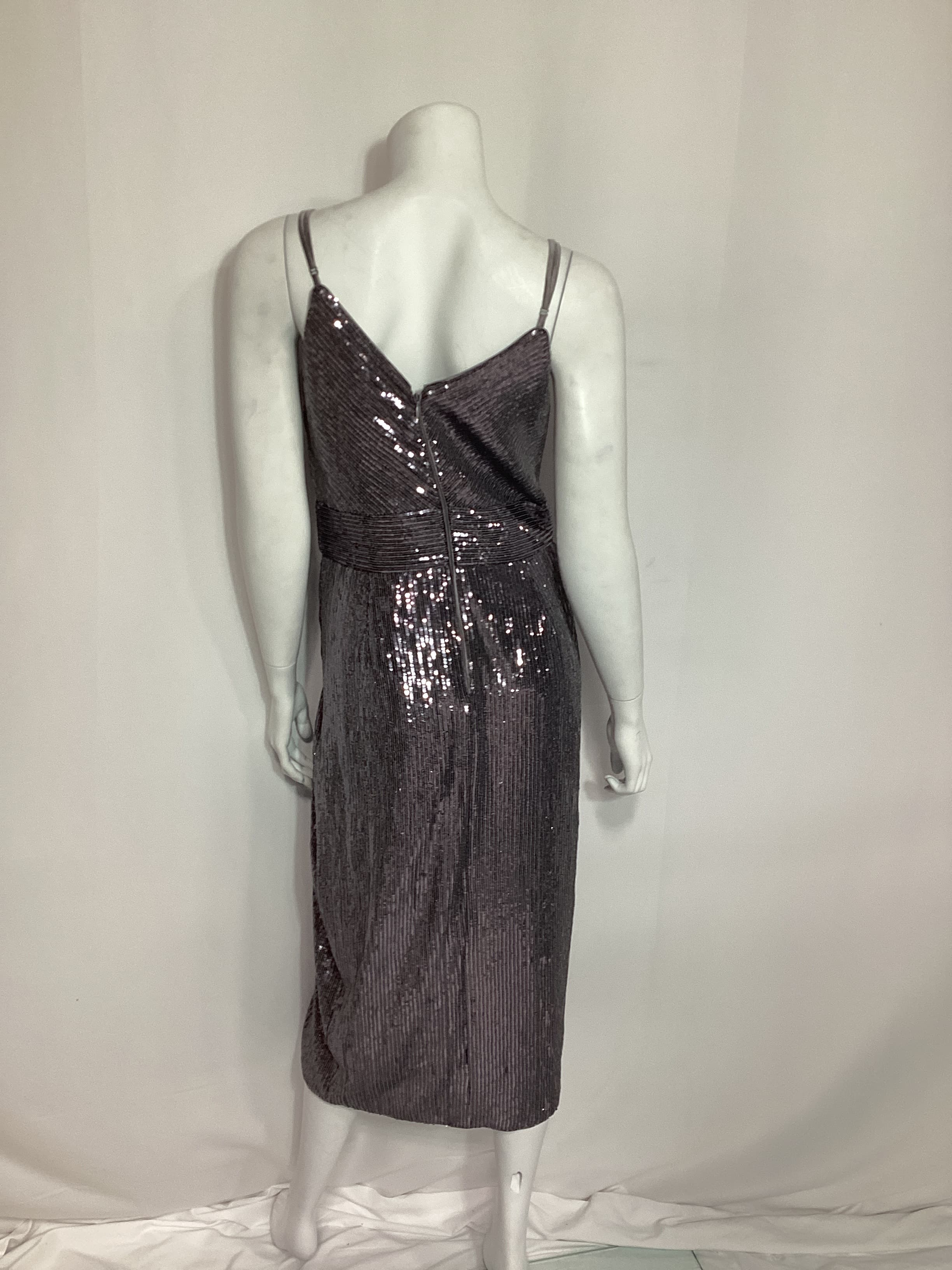 Azariah Dress In Gunmetal - Image 2