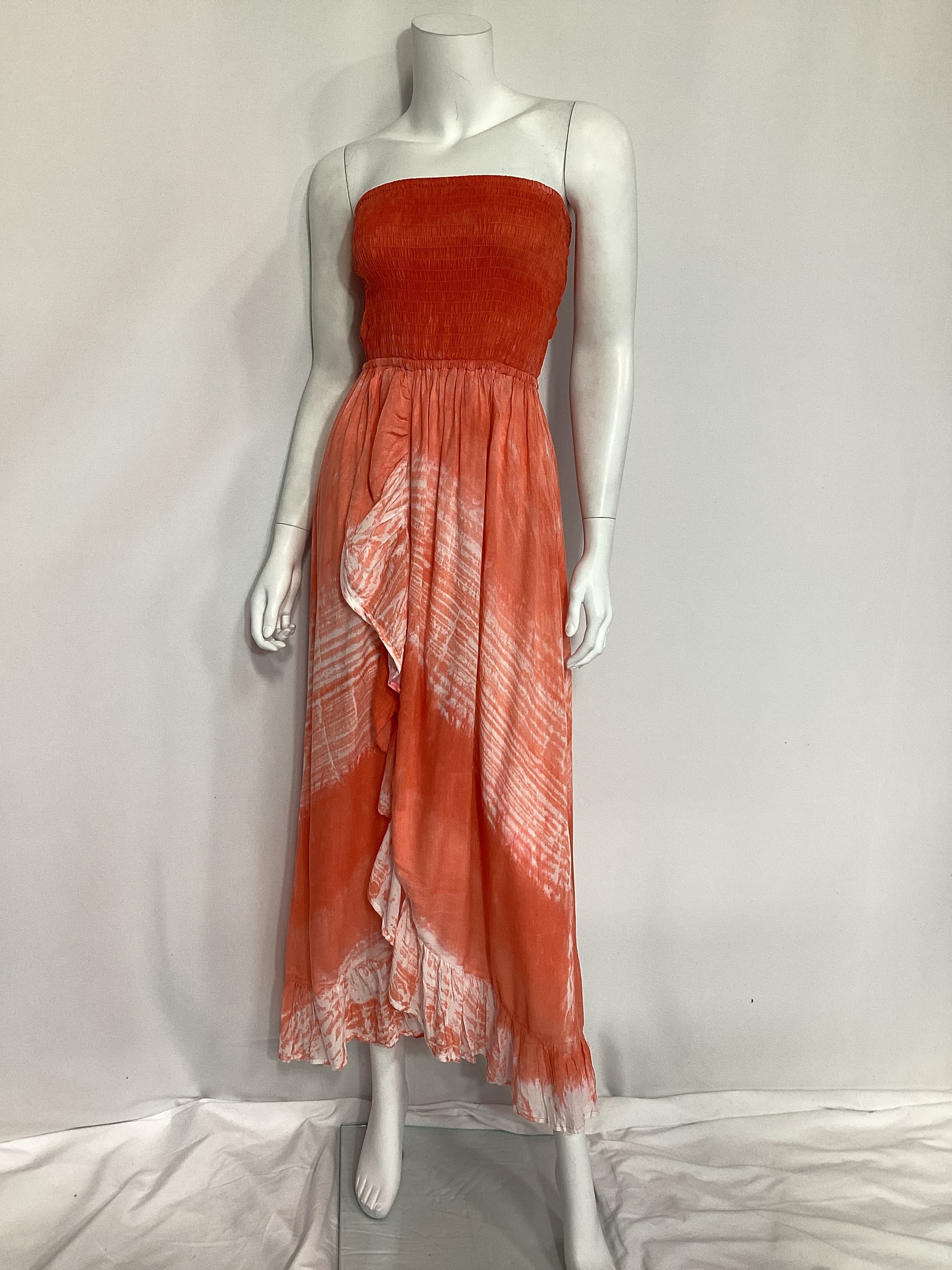 Eri Maxi Dress In Nata Coral - Image 2