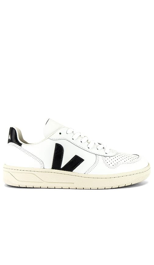 V-10 Sneaker In Extra White & Black - Image 1