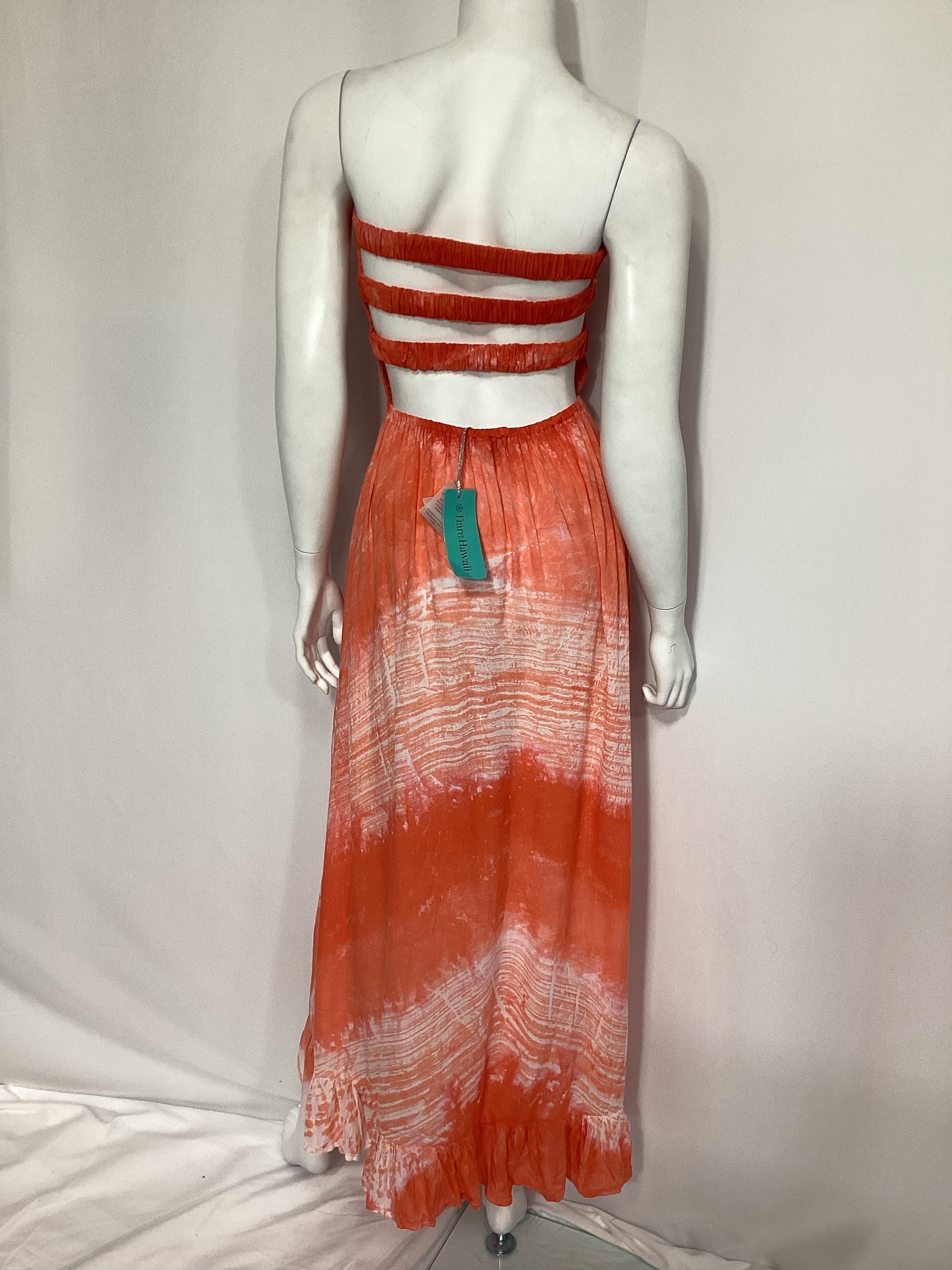 Eri Maxi Dress In Nata Coral - Image 4