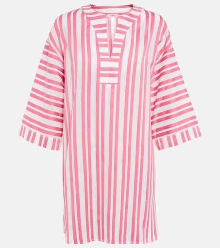 Amor Striped Cotton Kaftan - Image 1