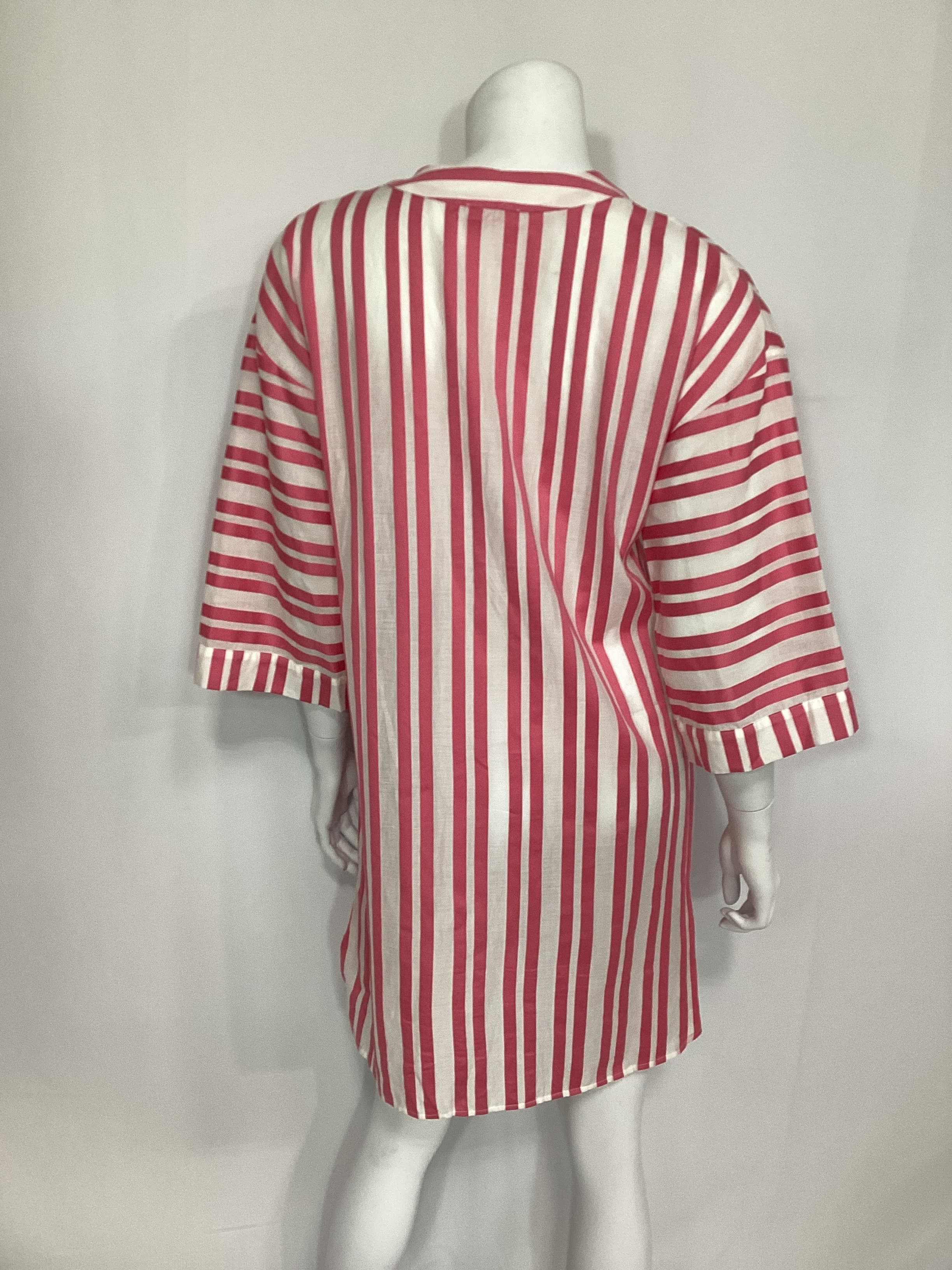 Amor Striped Cotton Kaftan - Image 2