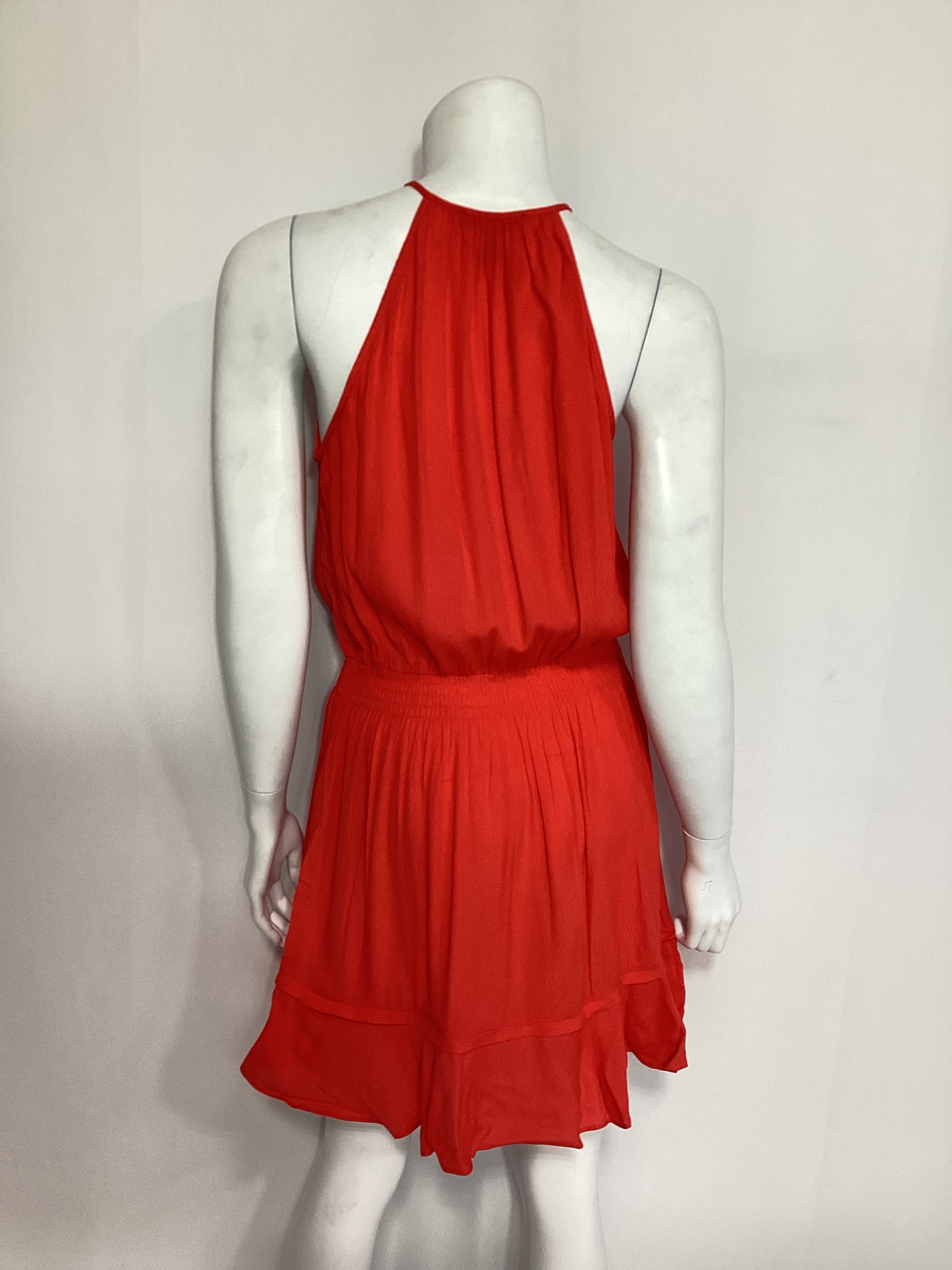 Surplice Dress In Red - Image 3