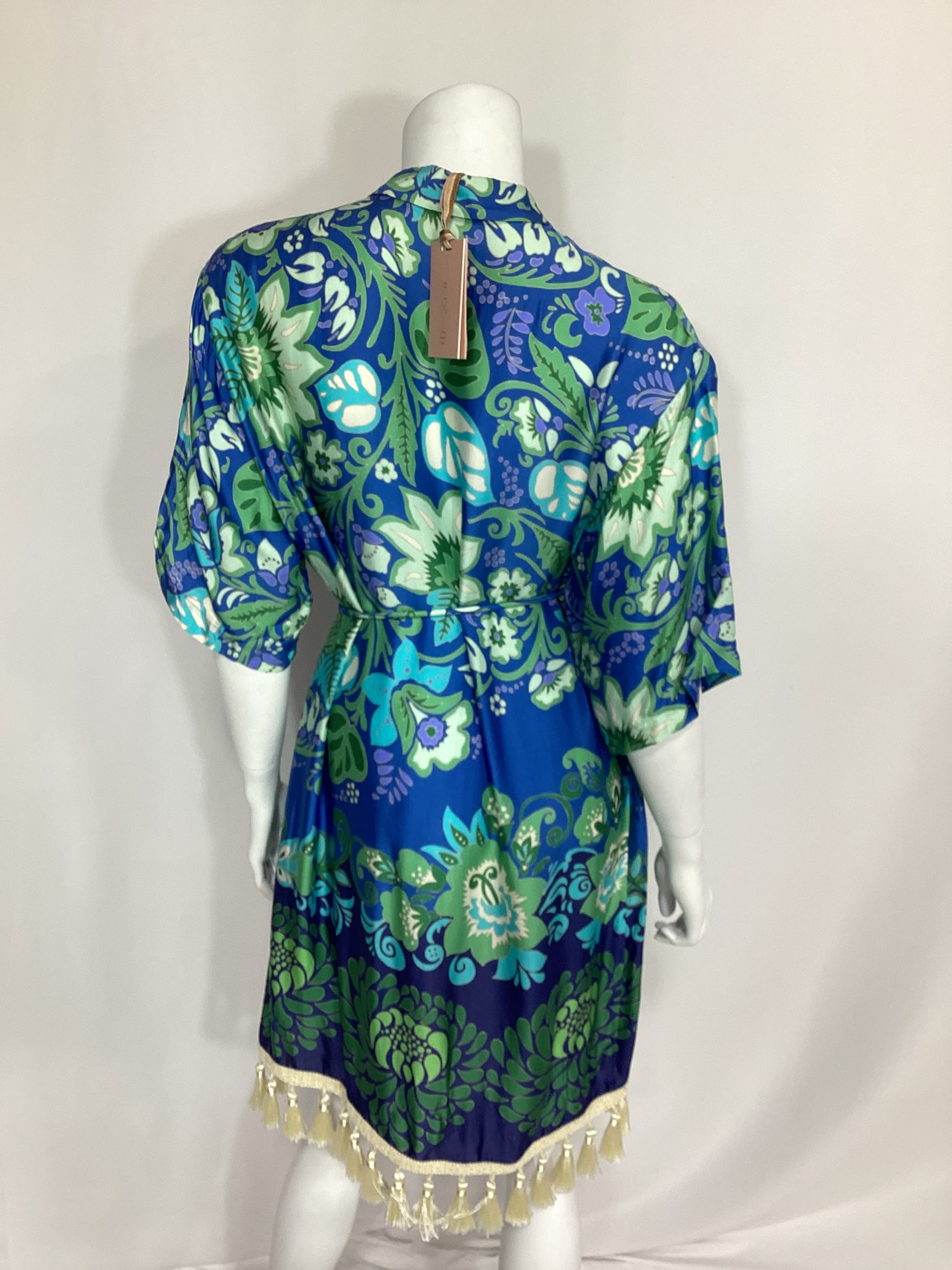 Emotion Tunic Dress In Blu Blossom - Image 2