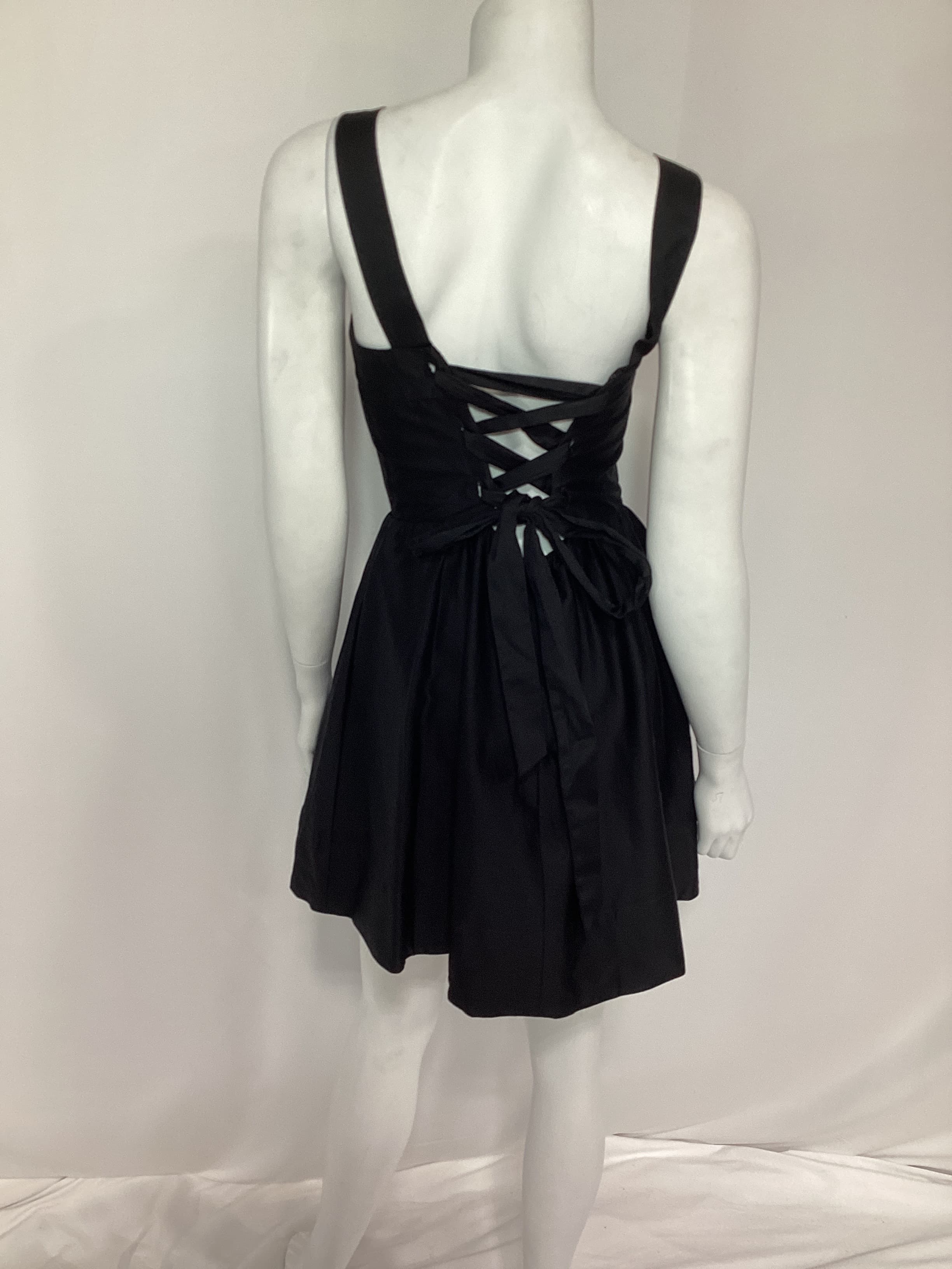 Saige Mini Dress In Black - Image 2