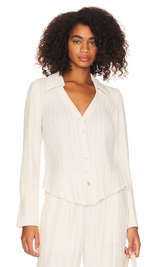 Irina Shirt In Buttercream - Image 1