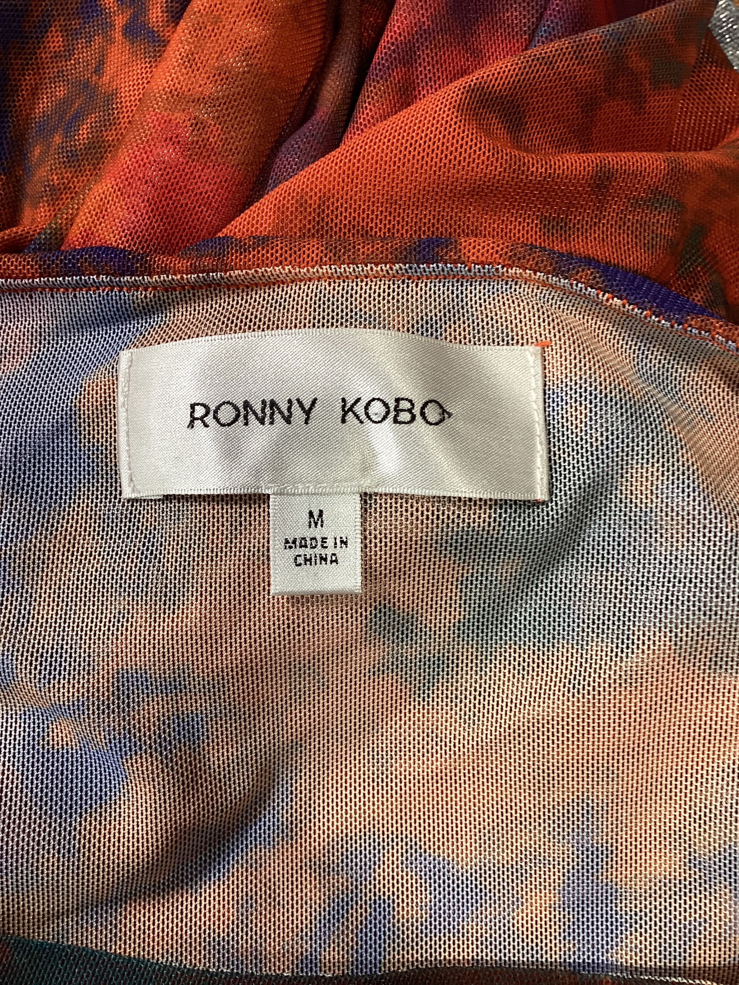 Vera Top In Orange Tye Dye - Image 4