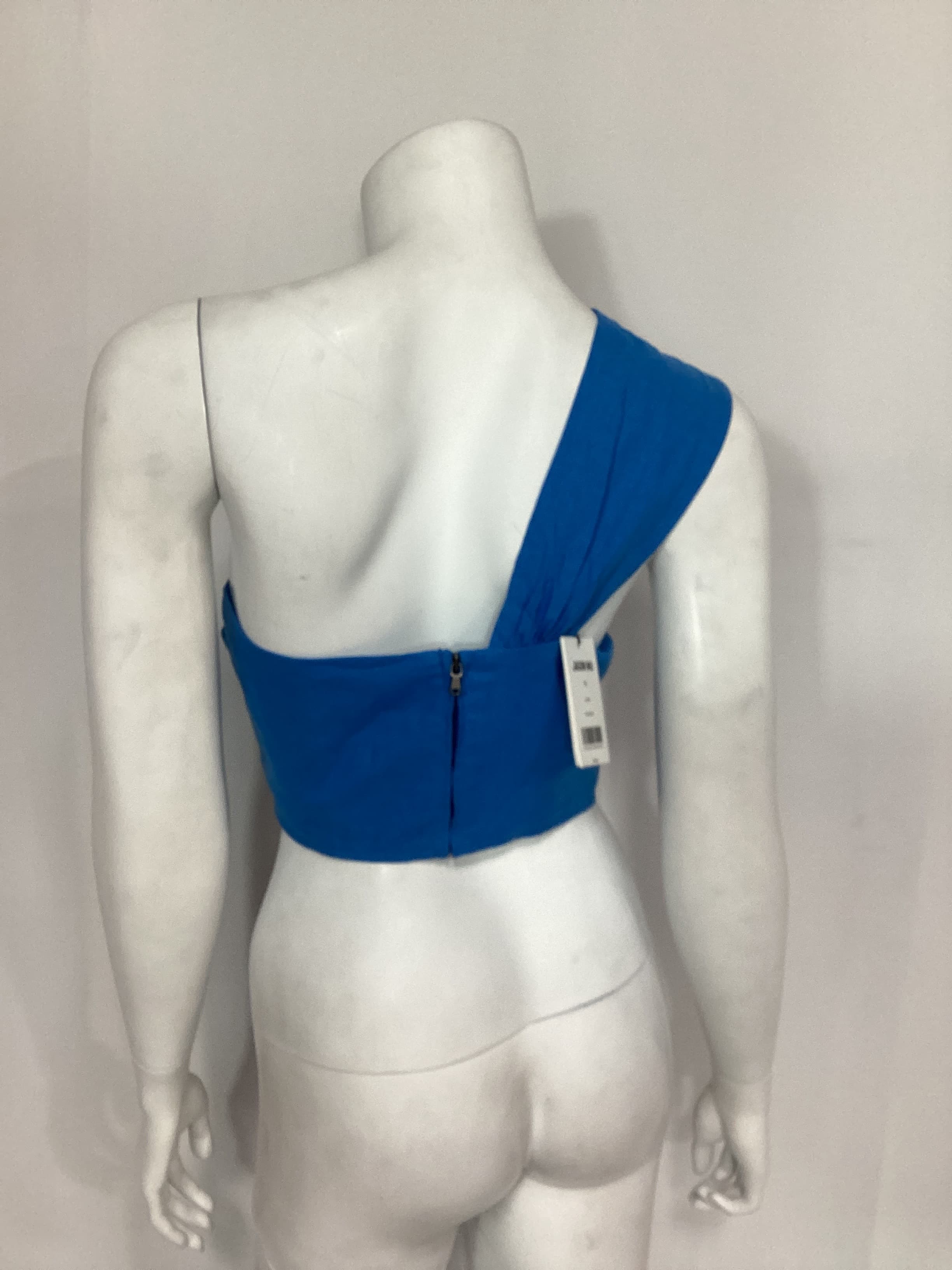 One Shoulder Crop Top With Ring Detail - Image 1