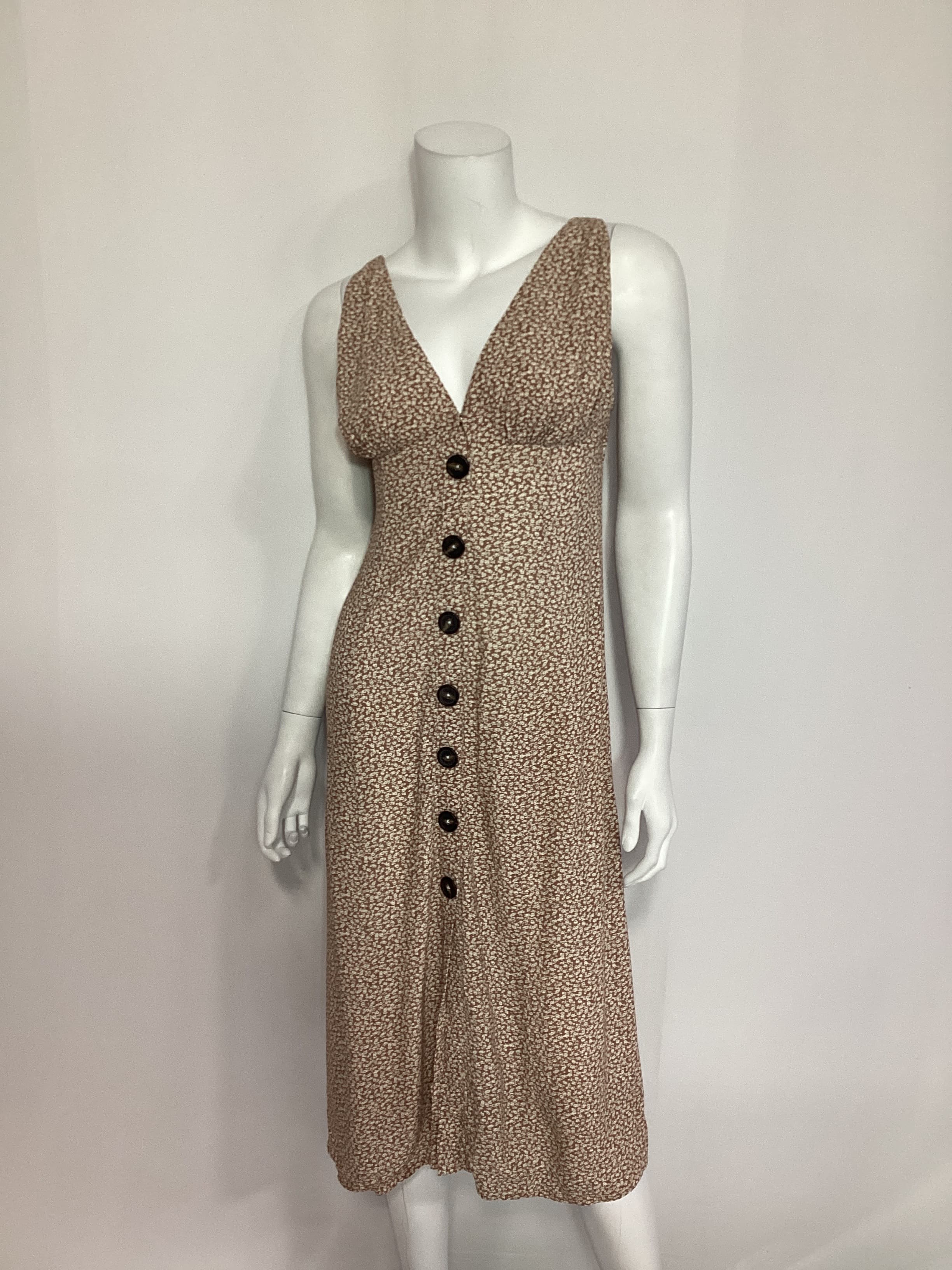 Monica Dress In Dusty Brown - Image 2