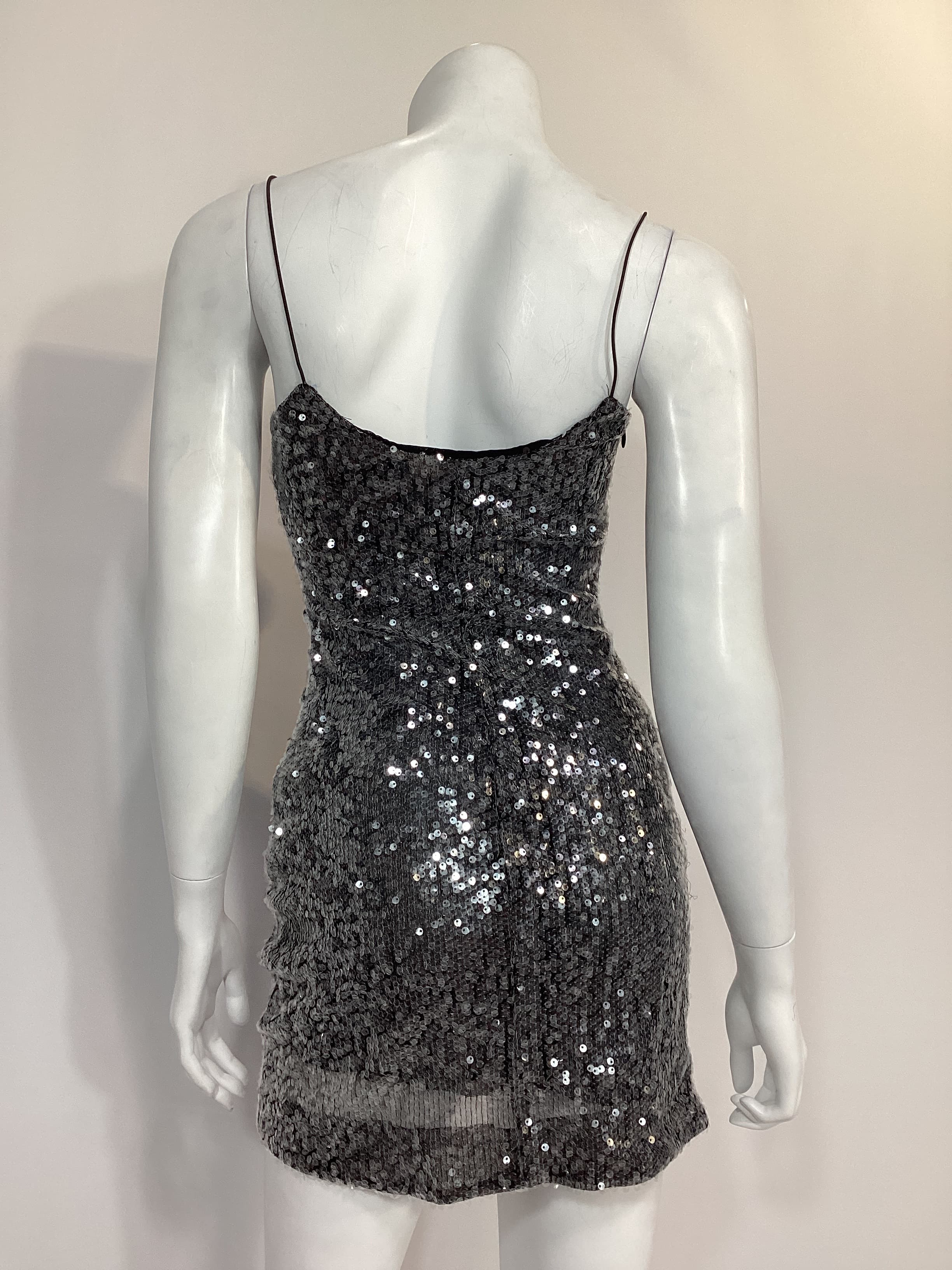 Love Sequin Mini Dress In Black - Image 3