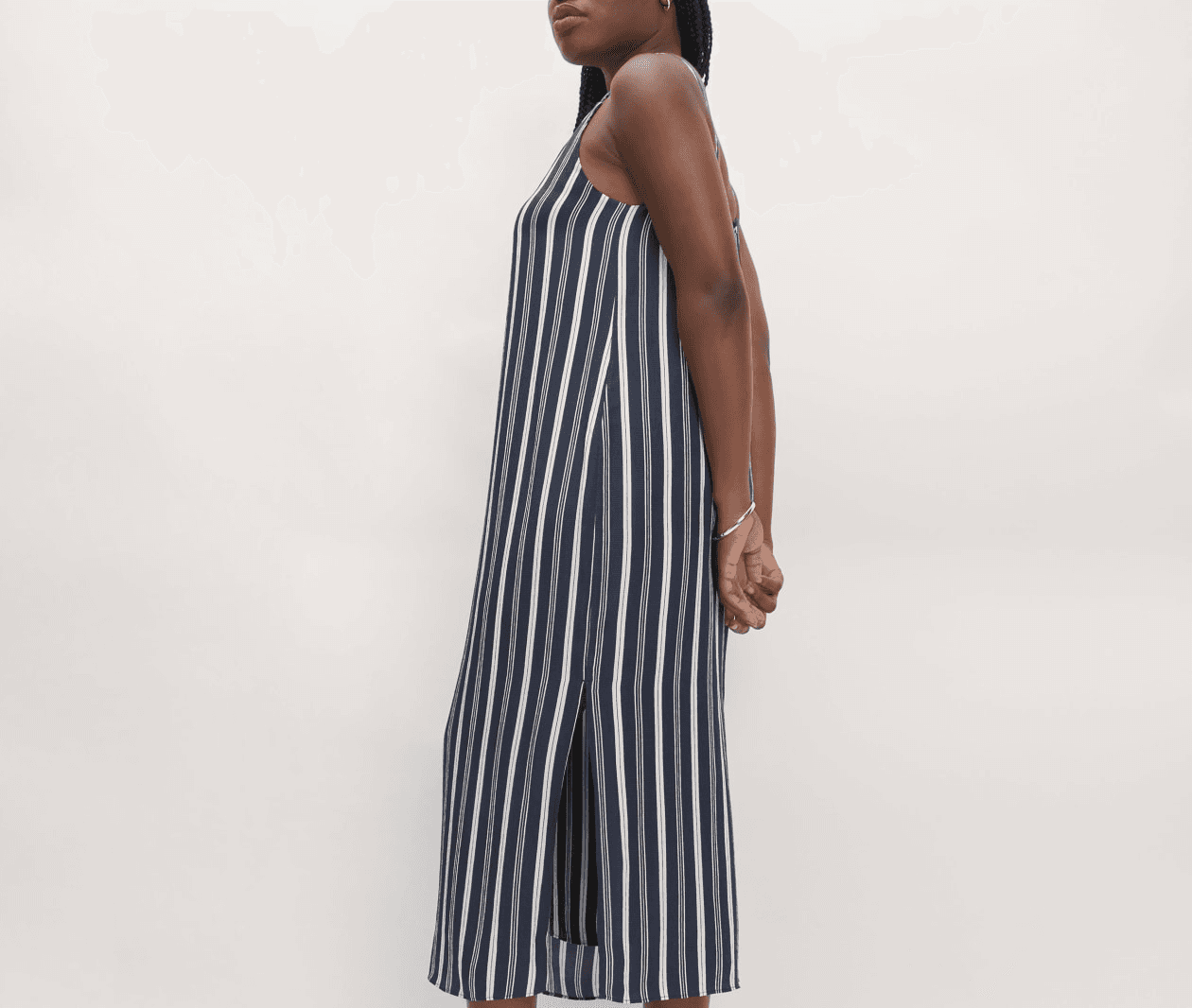 The Hammered Satin Slip Dress - Image 1
