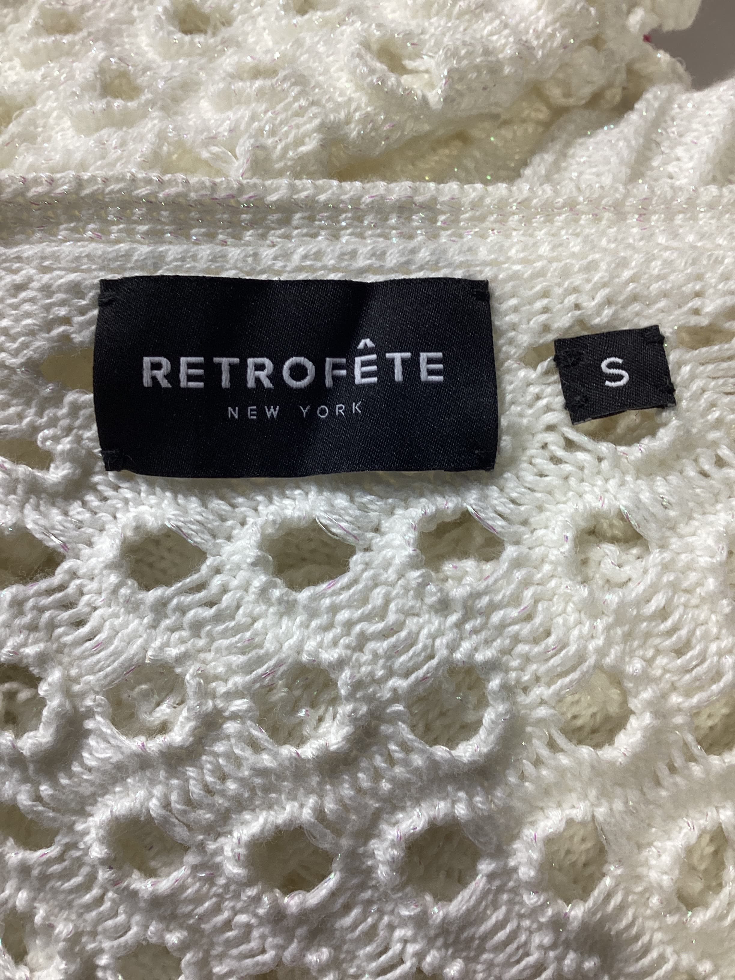 Alaia Knit Crochet Cardigan - Image 2