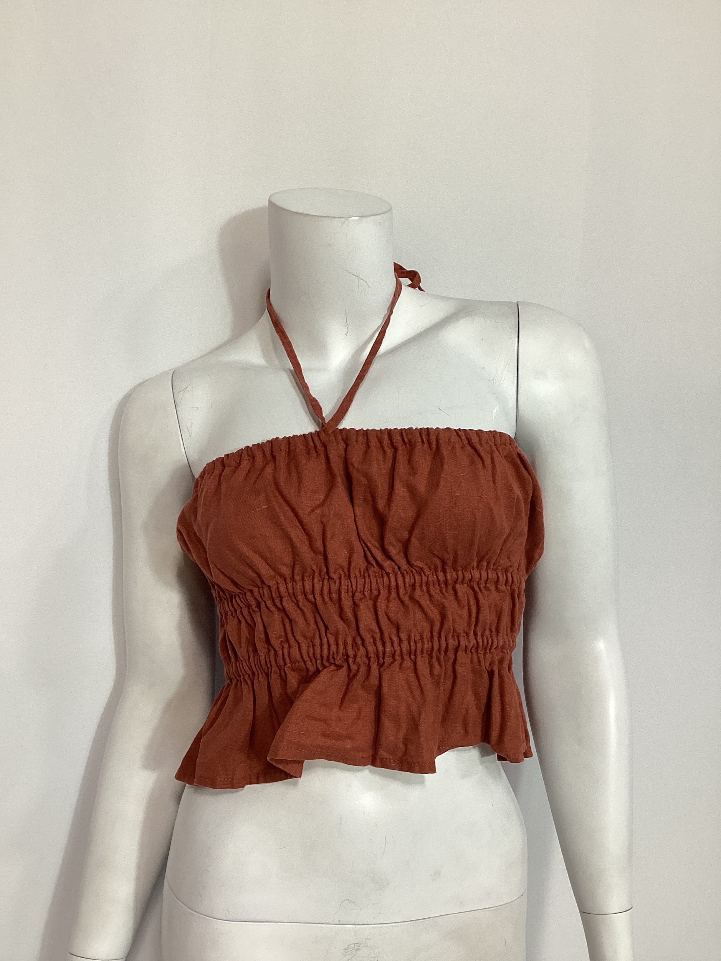 La Fleur Top In Brick - Image 2