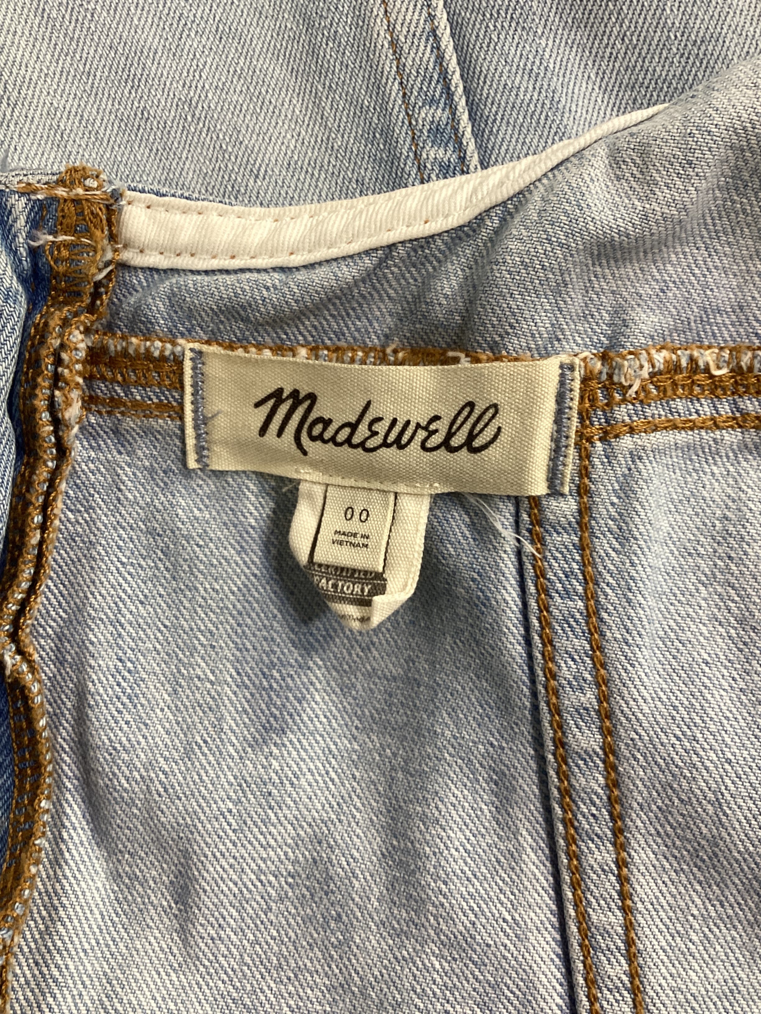 Denim A Line Sleeveless Mini Dress - Image 4