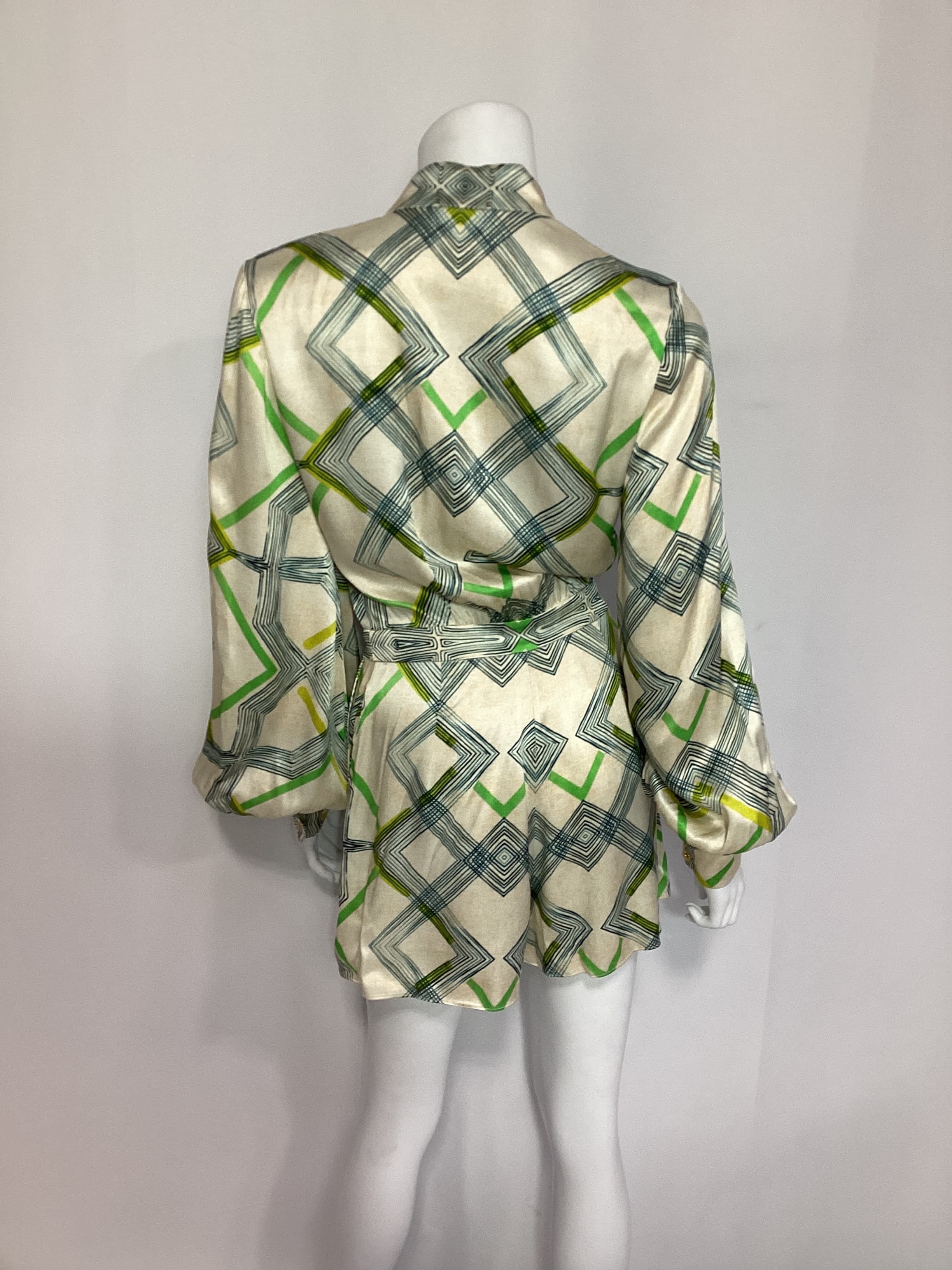Ramsey Romper In Linear Cream - Image 4
